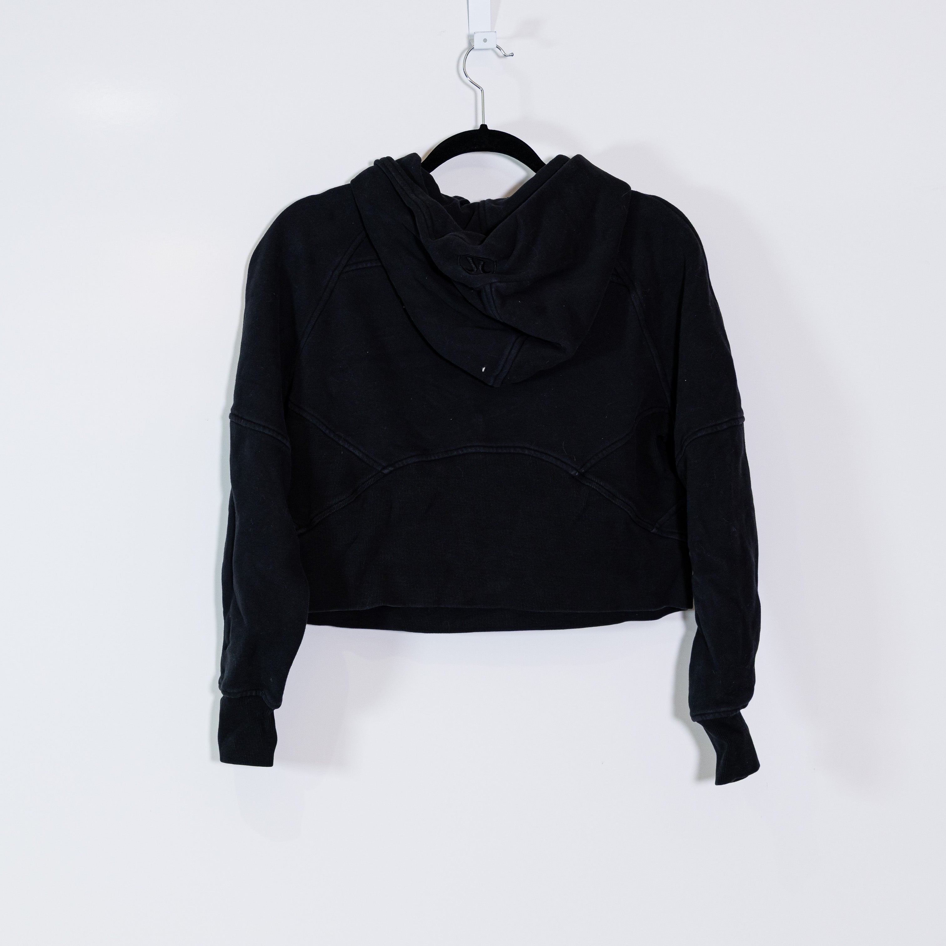 Lululemon Women's Scuba Oversized Half Zip Pullover Hoodie Sweatshirt Black XS/S