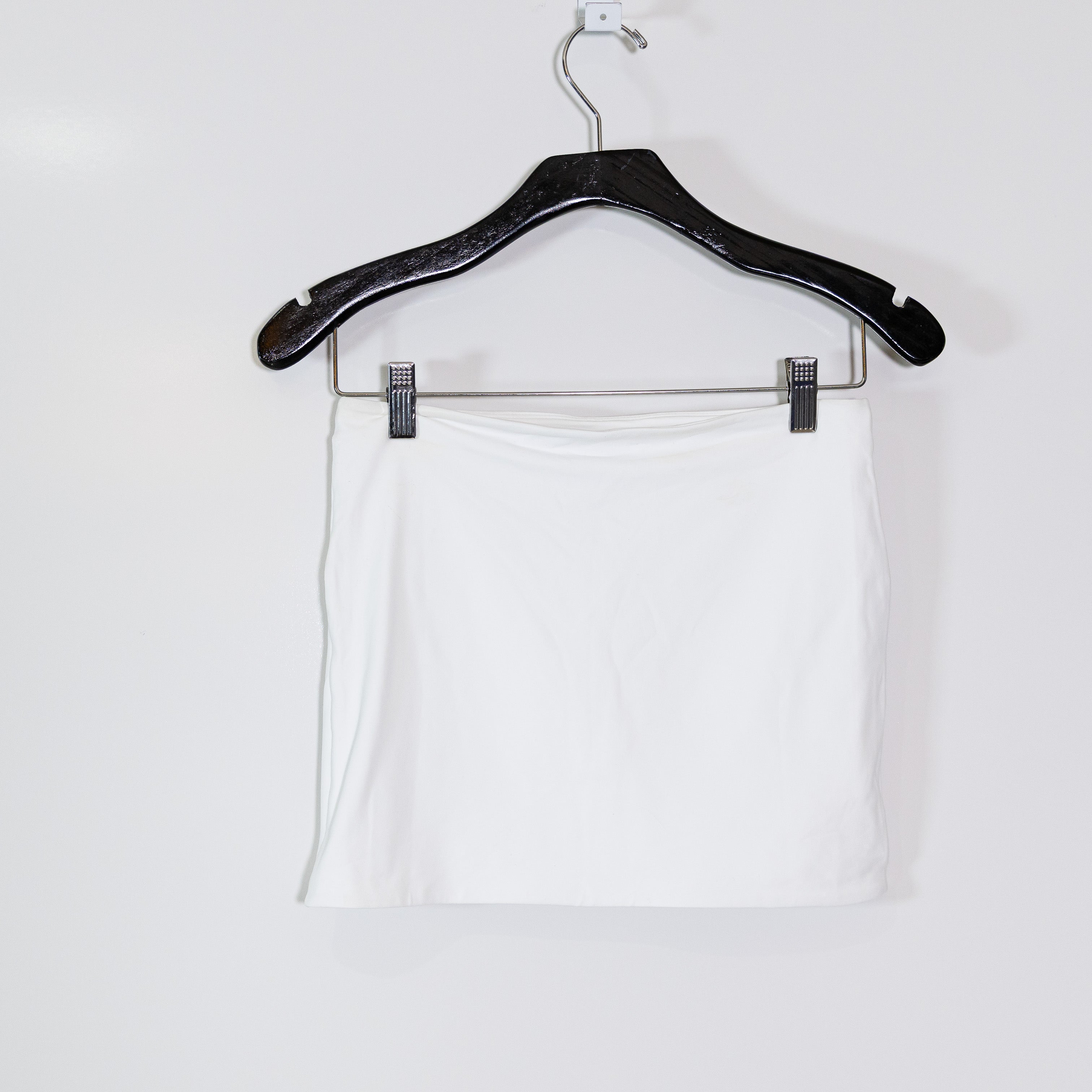 NEW Aritzia Contour Original Enrich Second Skin Micro Tube Mini Skirt White S