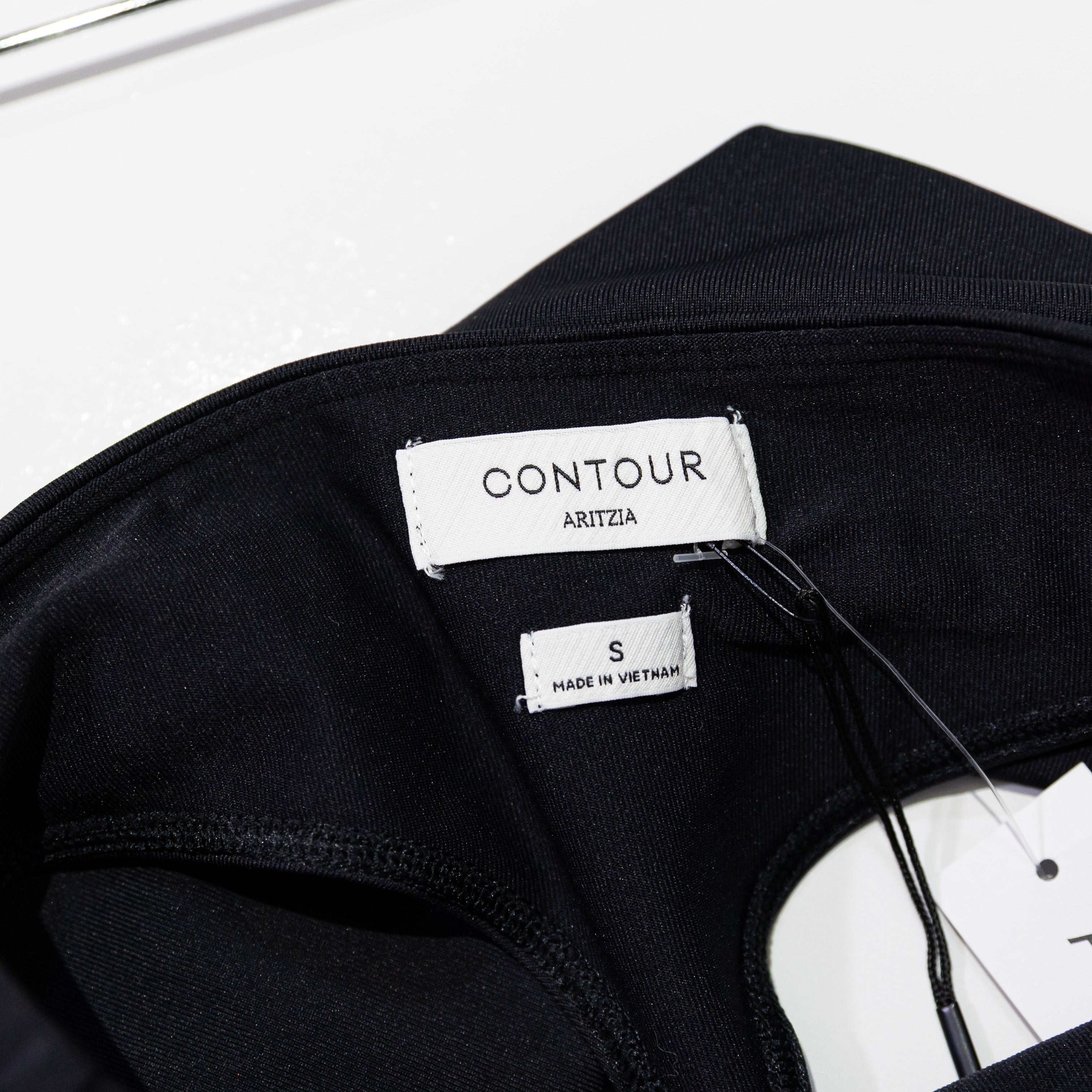 NEW Aritzia Contour Original Enrich Second Skin Micro Tube Mini Skirt Black S