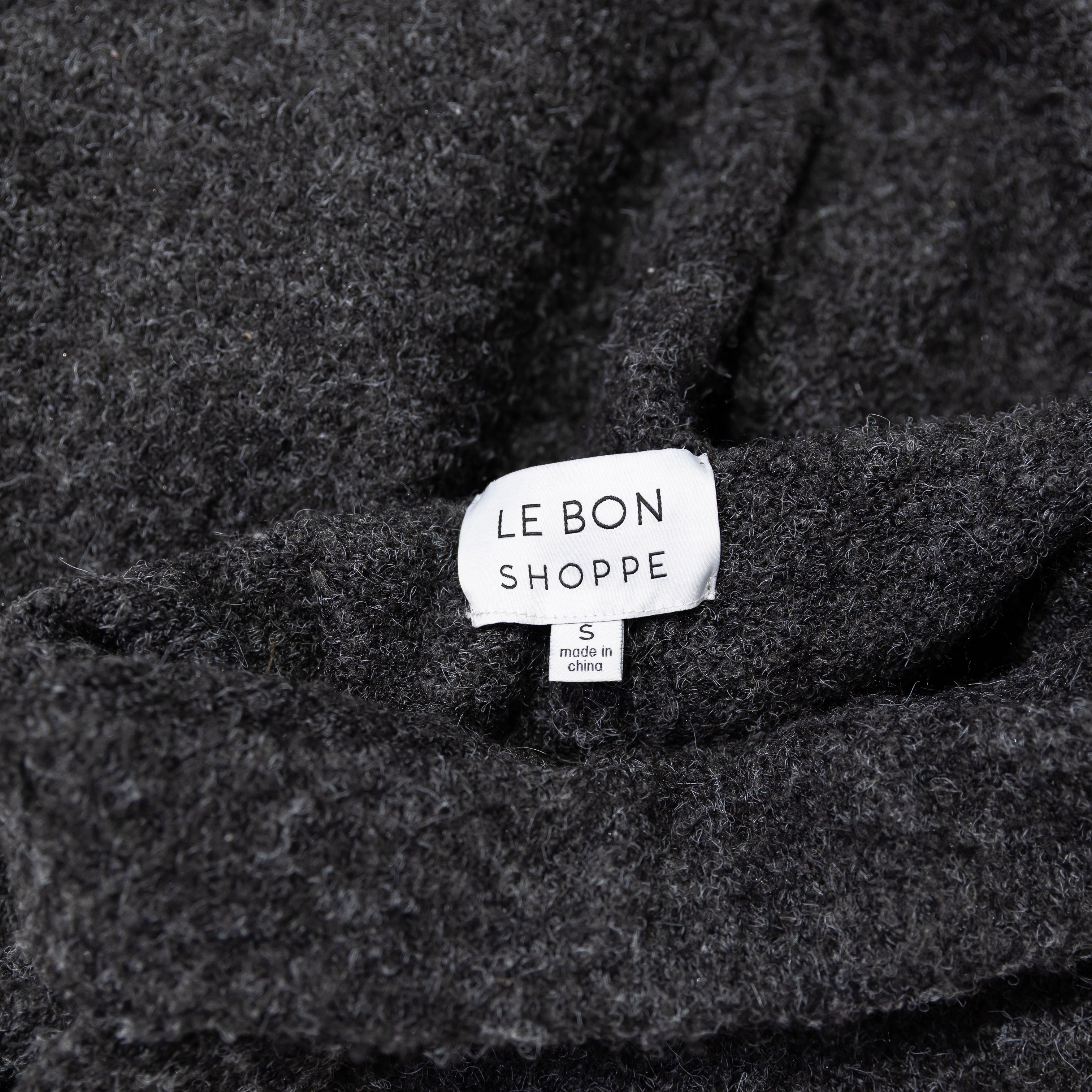 Le Bon Shoppe Monte Wool Blend Stretch Sweat Lounge Pants Dark Gray Small