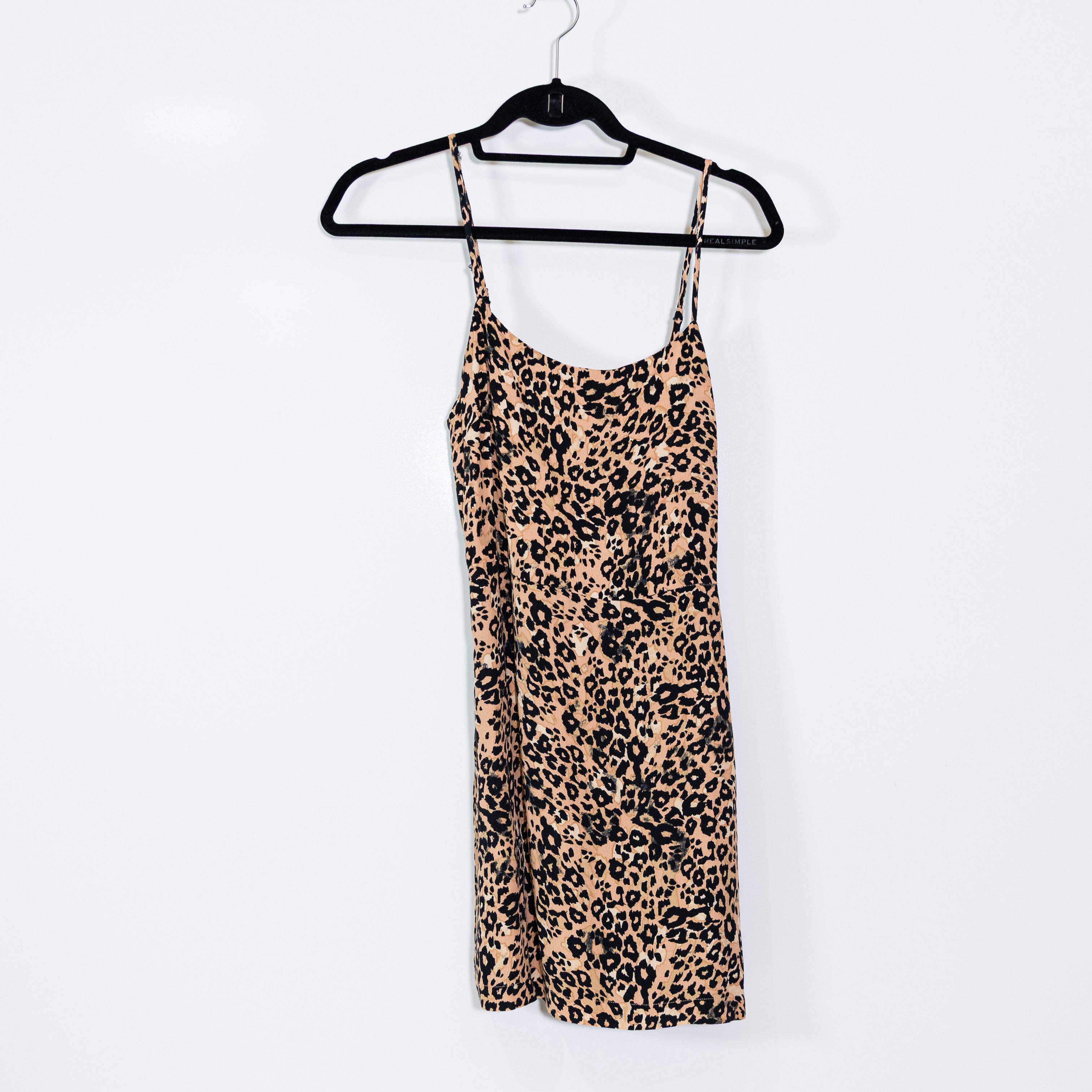 Wilfred Aritzia Cheetah Leopard Animal Print Pattern Mini Slip Dress 2