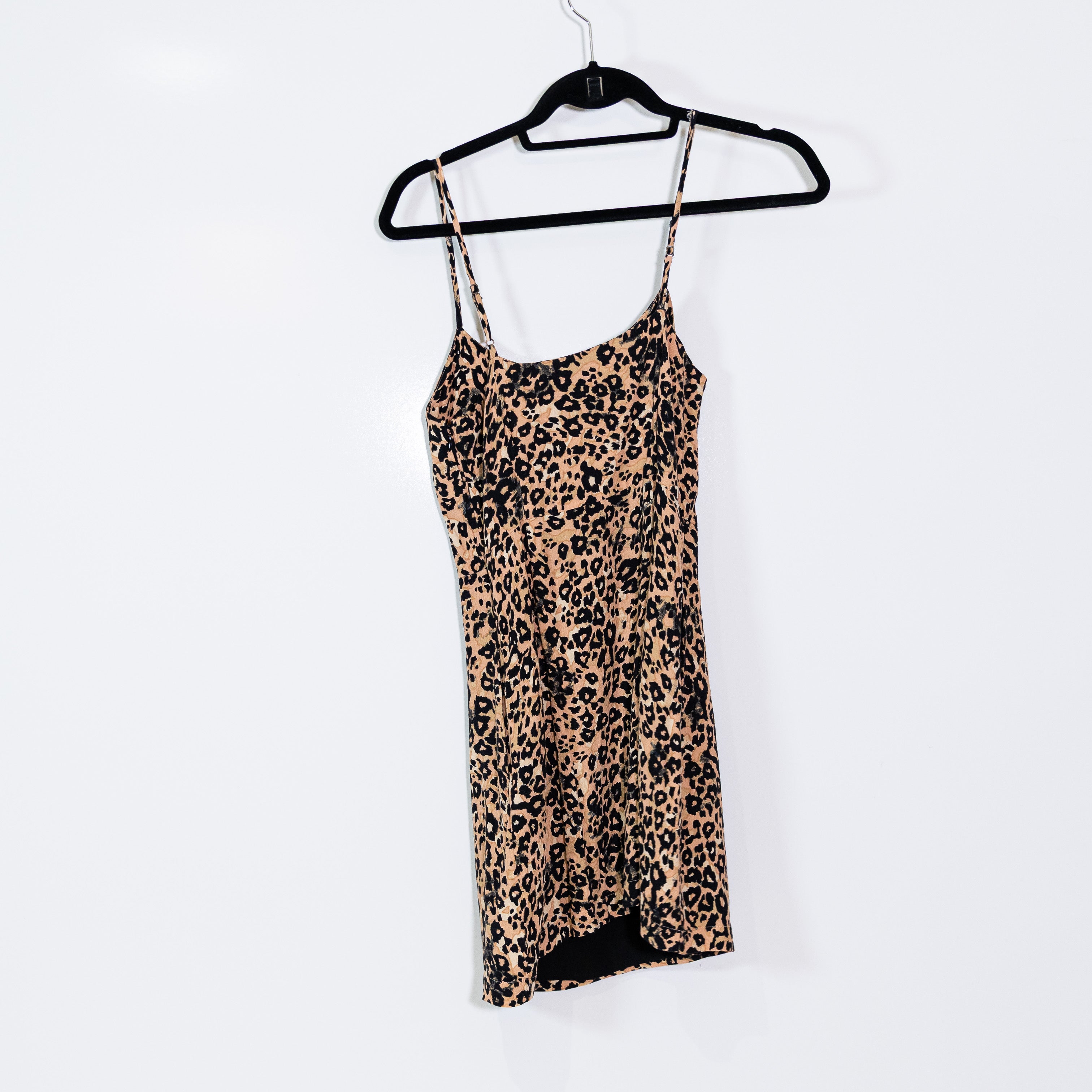 Wilfred Aritzia Cheetah Leopard Animal Print Pattern Mini Slip Dress 2