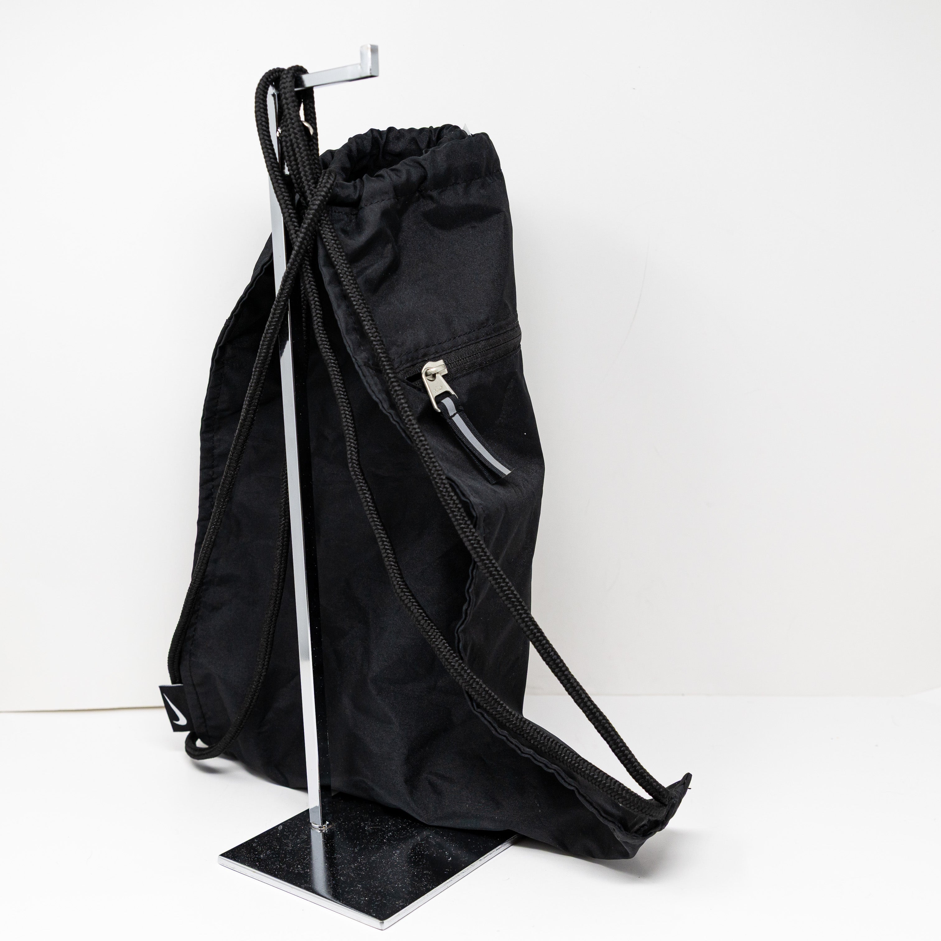 Nike Nylon Drawstring Top School Work Travel Backpack Black