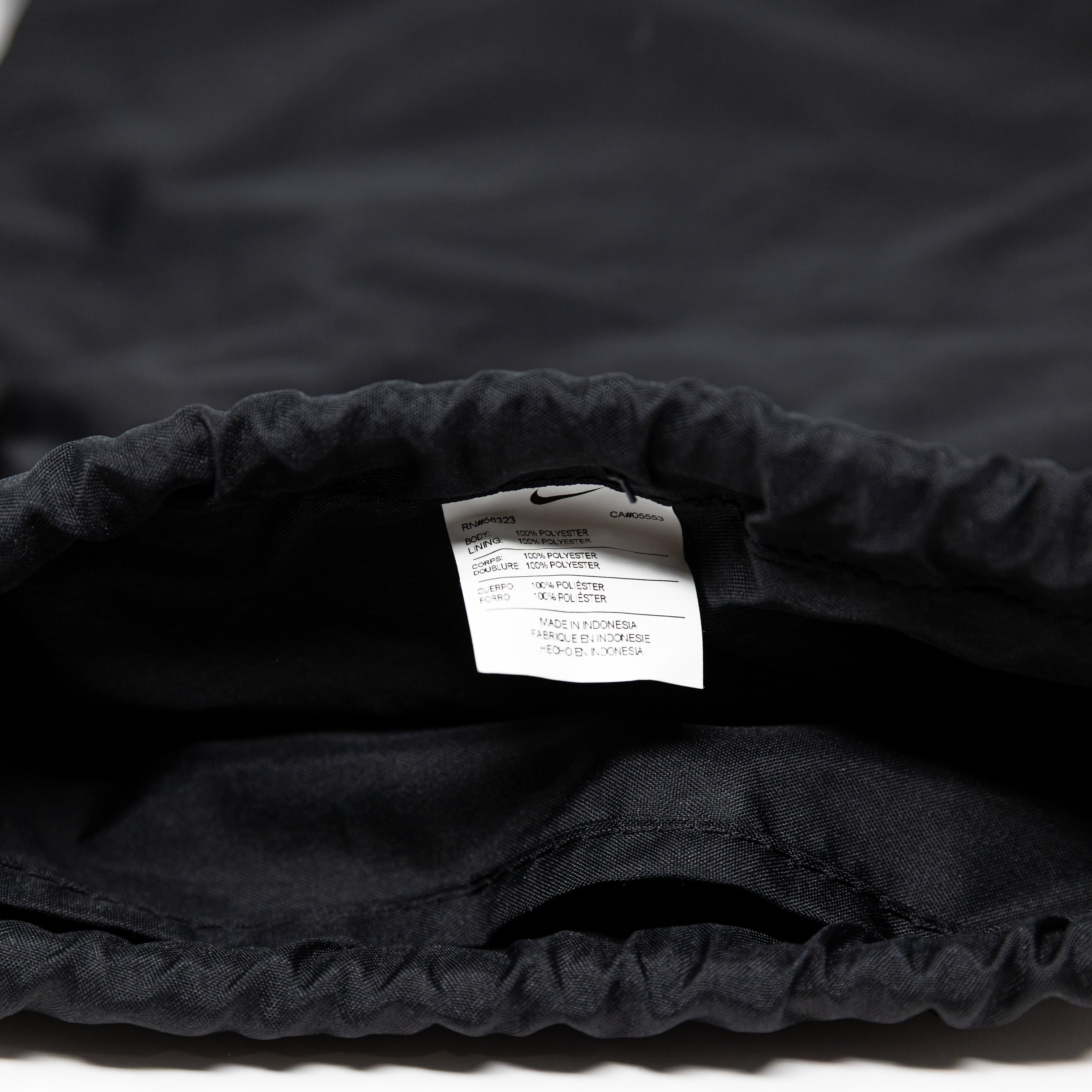 Nike Nylon Drawstring Top School Work Travel Backpack Black