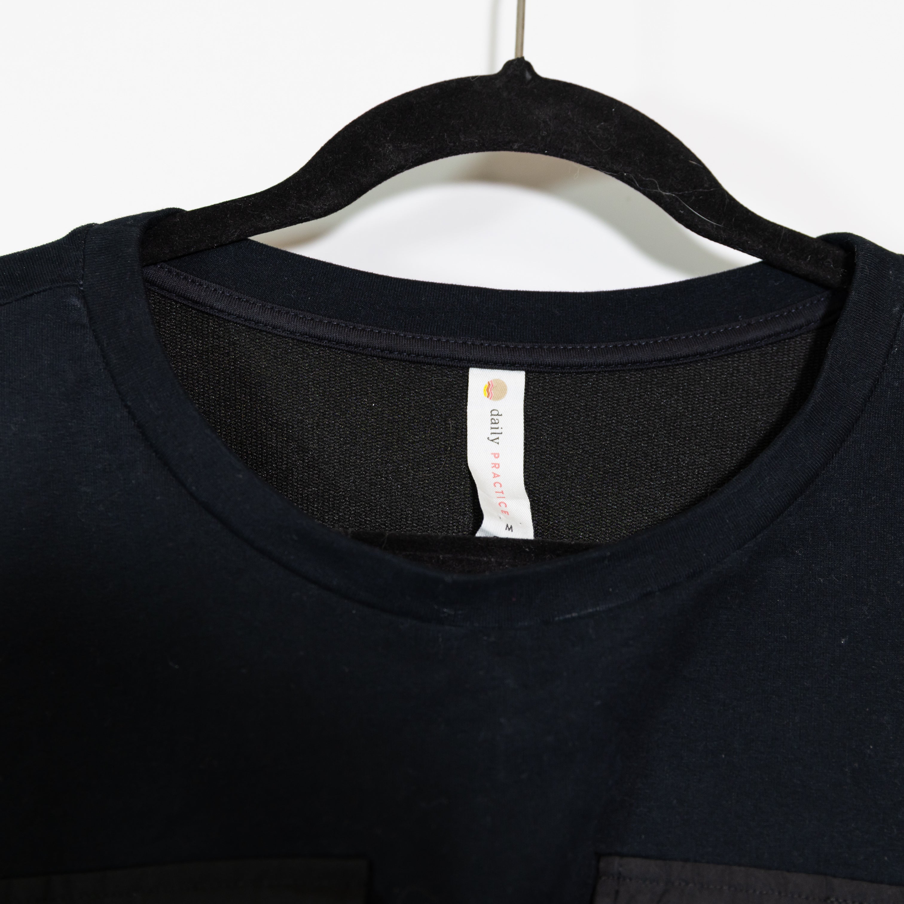 Daily Practice x Anthropologie Utility Patch Pocket Cinch Waist Mini Dress Black