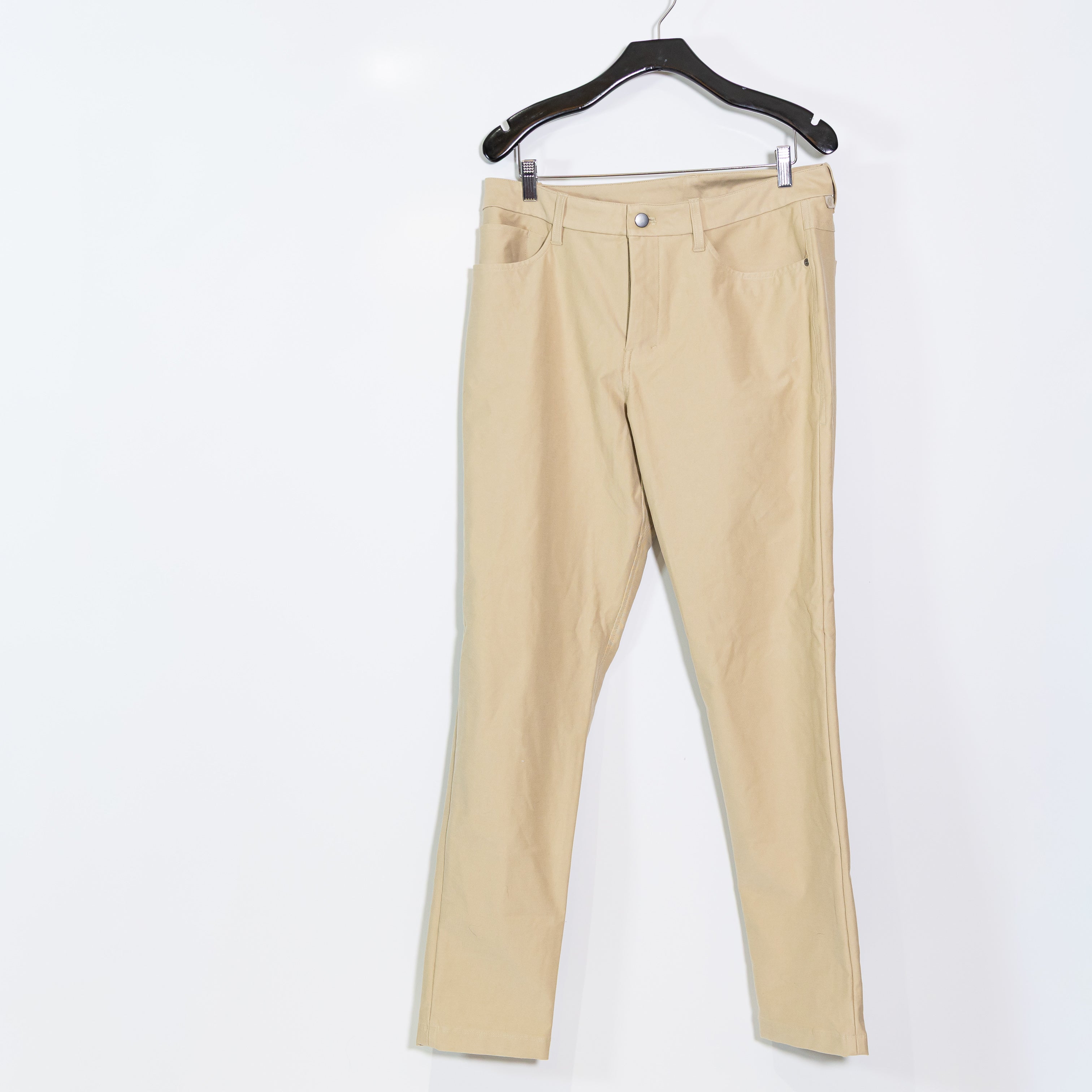 Lululemon Men's ABC Pant Slim Straight Leg Warpstreme Trouser Pants Trench Khaki