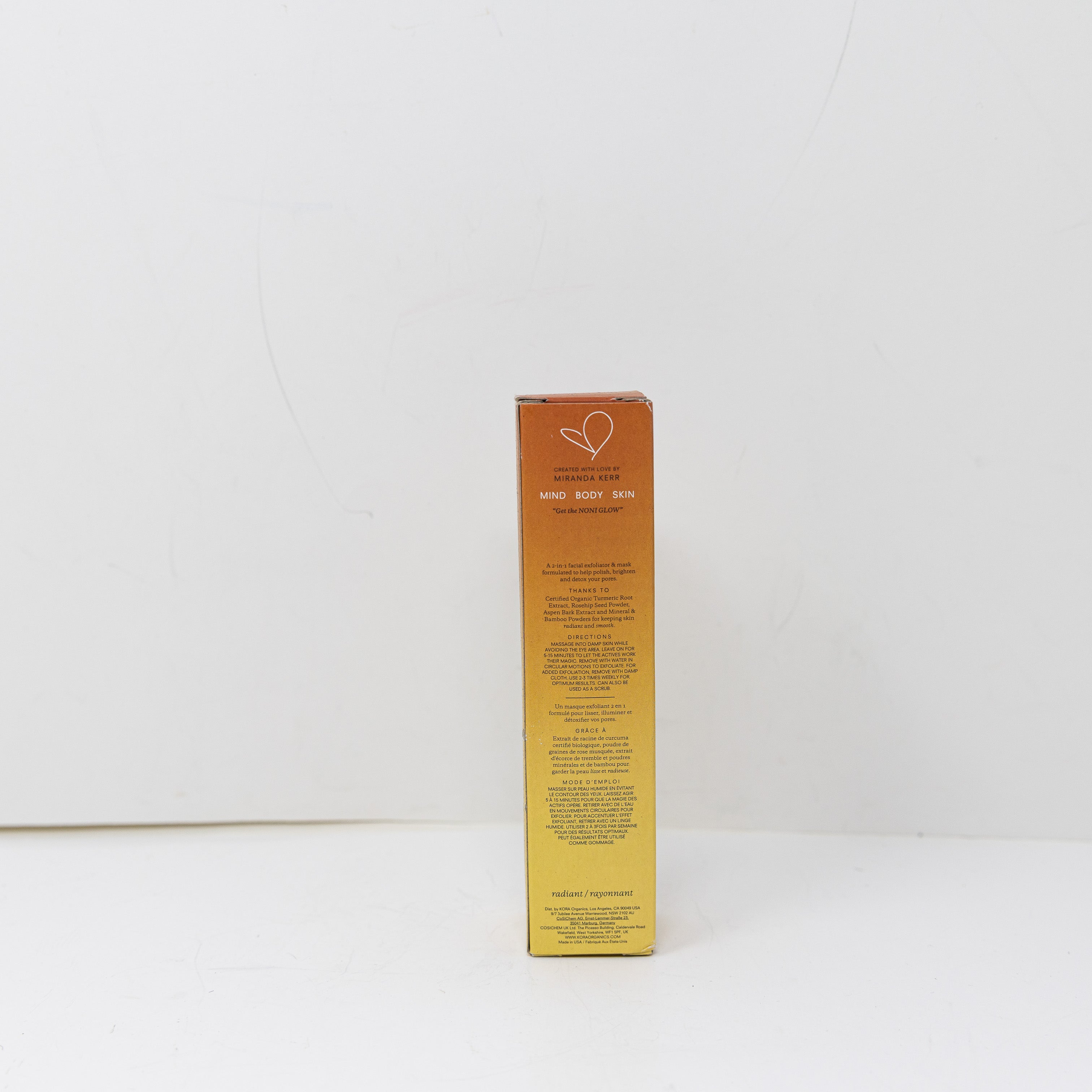 NEW Kora Organics Turmeric Brightening Exfoliating Mask Full Size 100 mL
