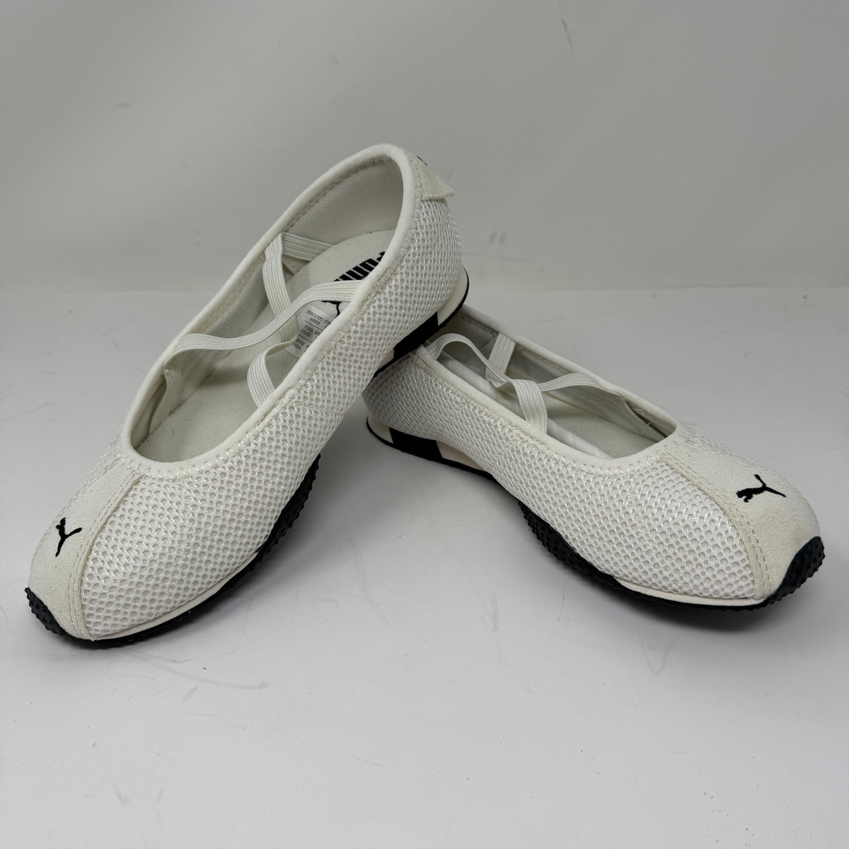 NEW Puma Women's H-Street Ballet Slip-On Sneakers Shoes Warm White Silver 6.5