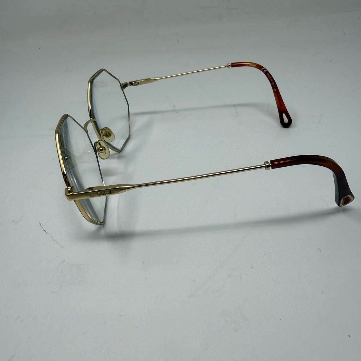 Chloe Made In Italy CE2134 Octagonal Gold Fame Magnifying Reading Glasses