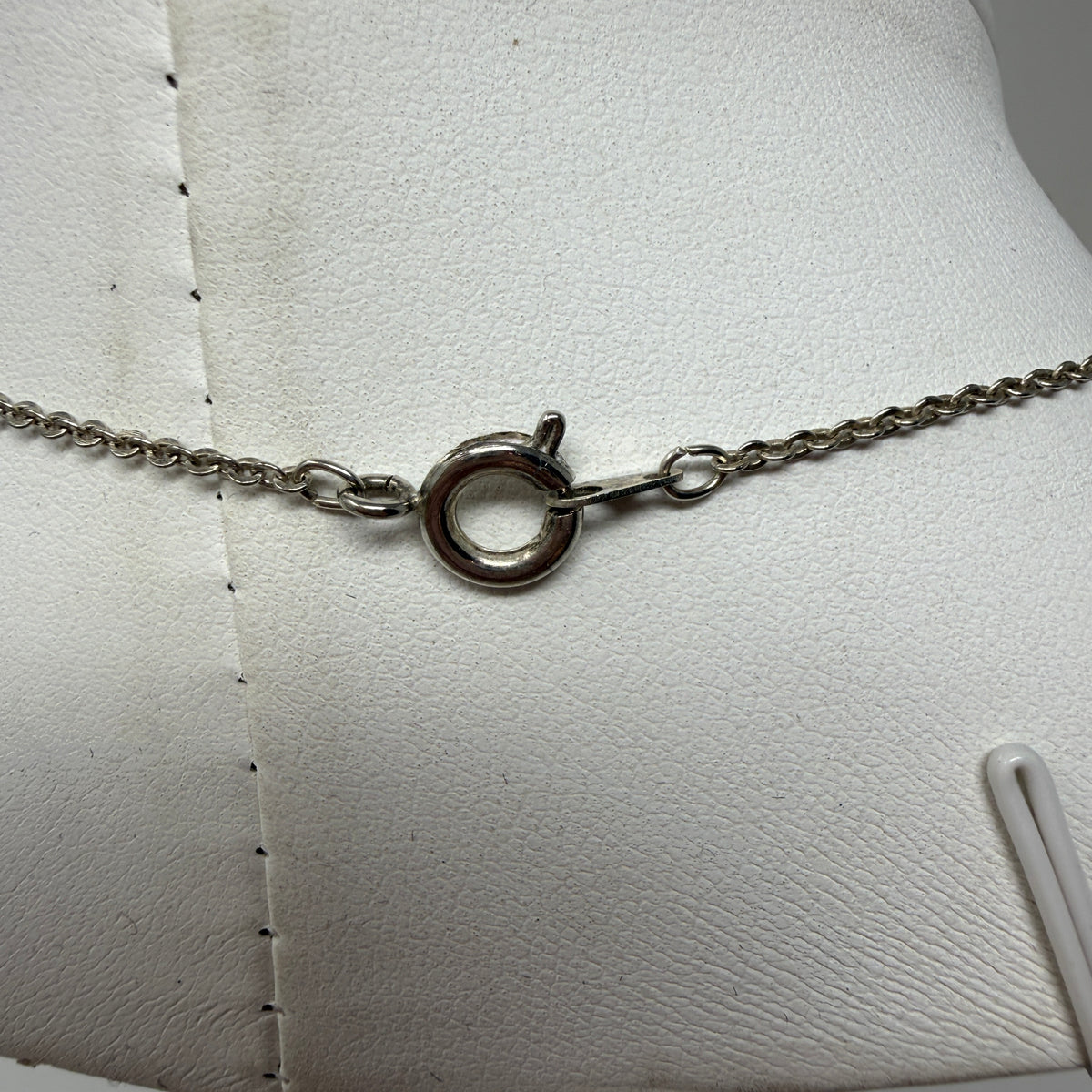 Tiffany &amp; Co Elsa Peretti Open Heart Pendant Charm 925 Sterling Silver Necklace