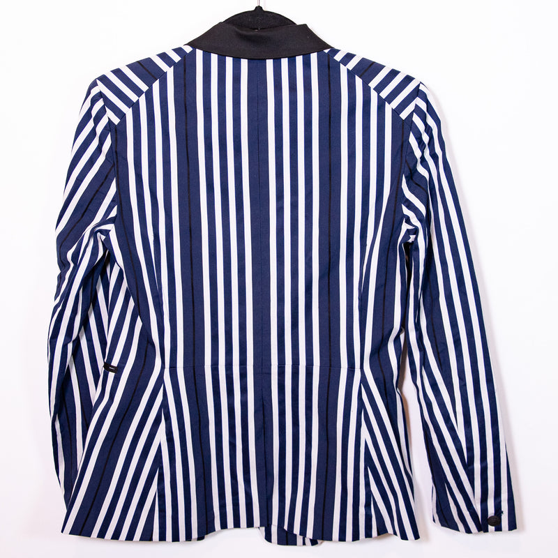 Rag &amp; Bone Women's Windsor Cotton Poplin Blue White Pinstripe Blazer Jacket 4