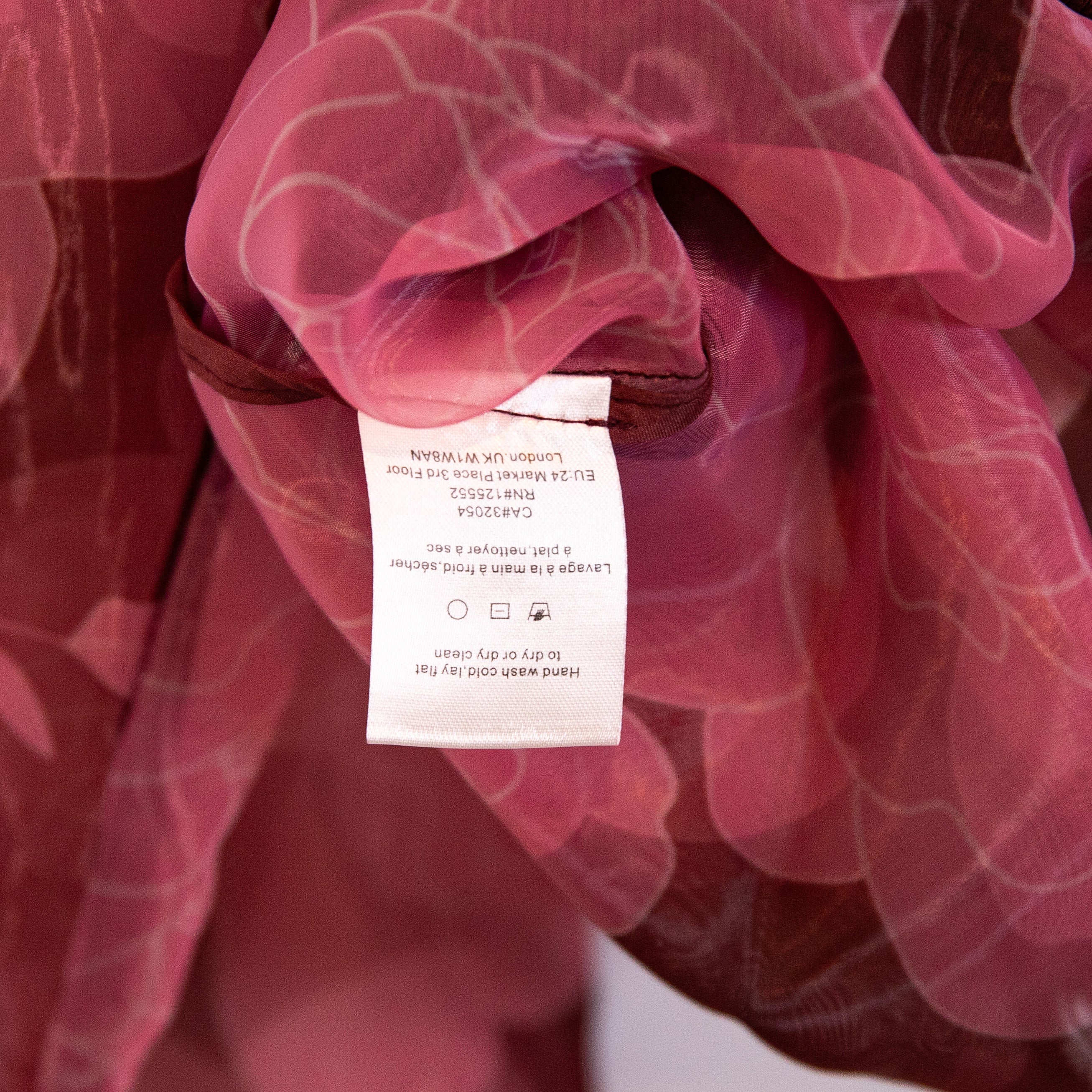 NEW Anthropologie Dolan Sheer Organza Full Zip Bomber Jacket Floral Flower Pink