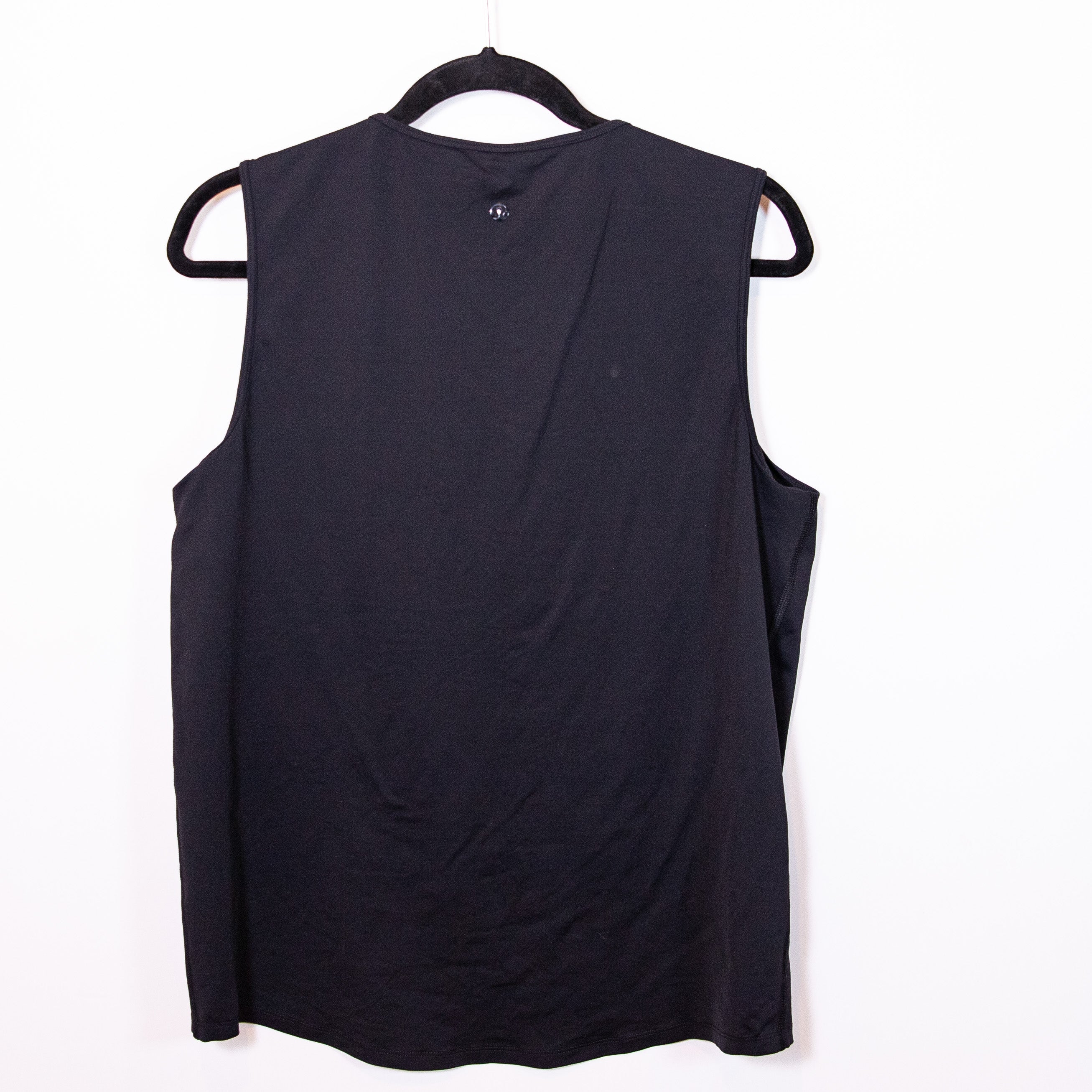 Lululemon Women's Plank Mesh Sheer V Neck Sleeveless Athletic Tank Top Black S