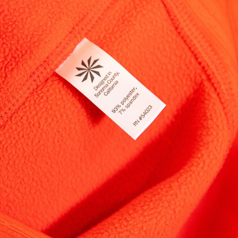 Athleta Women's Triumph Full Zip Fleece Lined Hoodie Jacket Orange Small