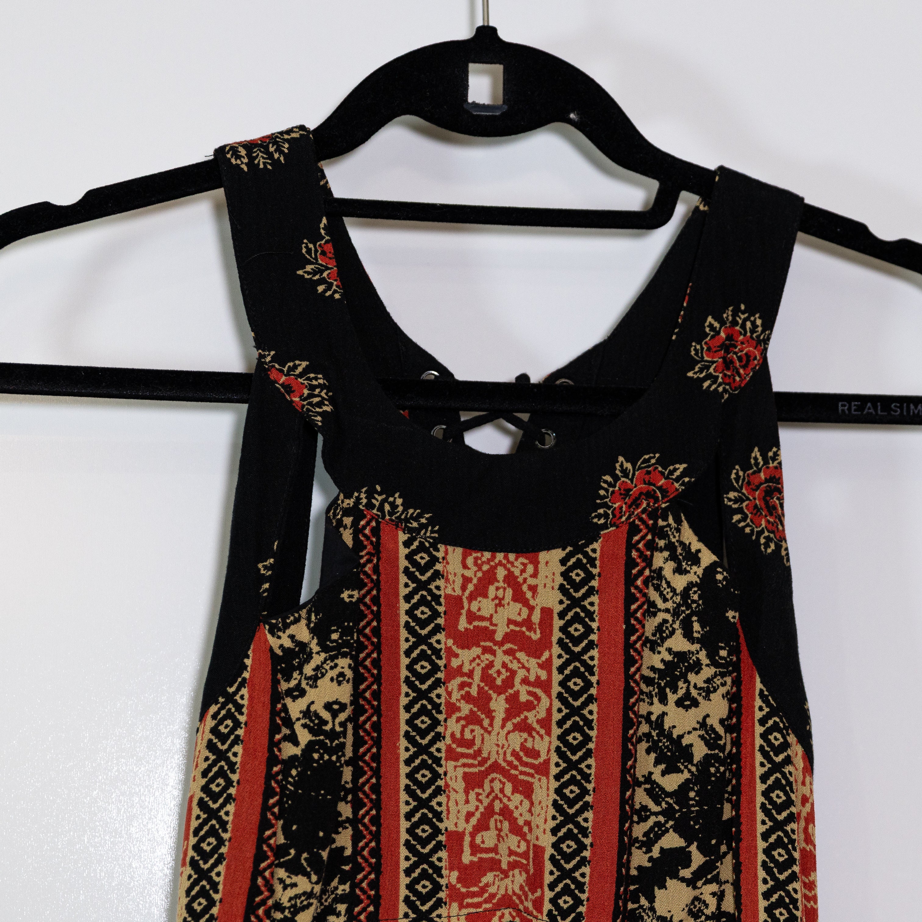 Free People You Made My Day Crepe Textured Boho Print Pattern Maxi Long Dress 4