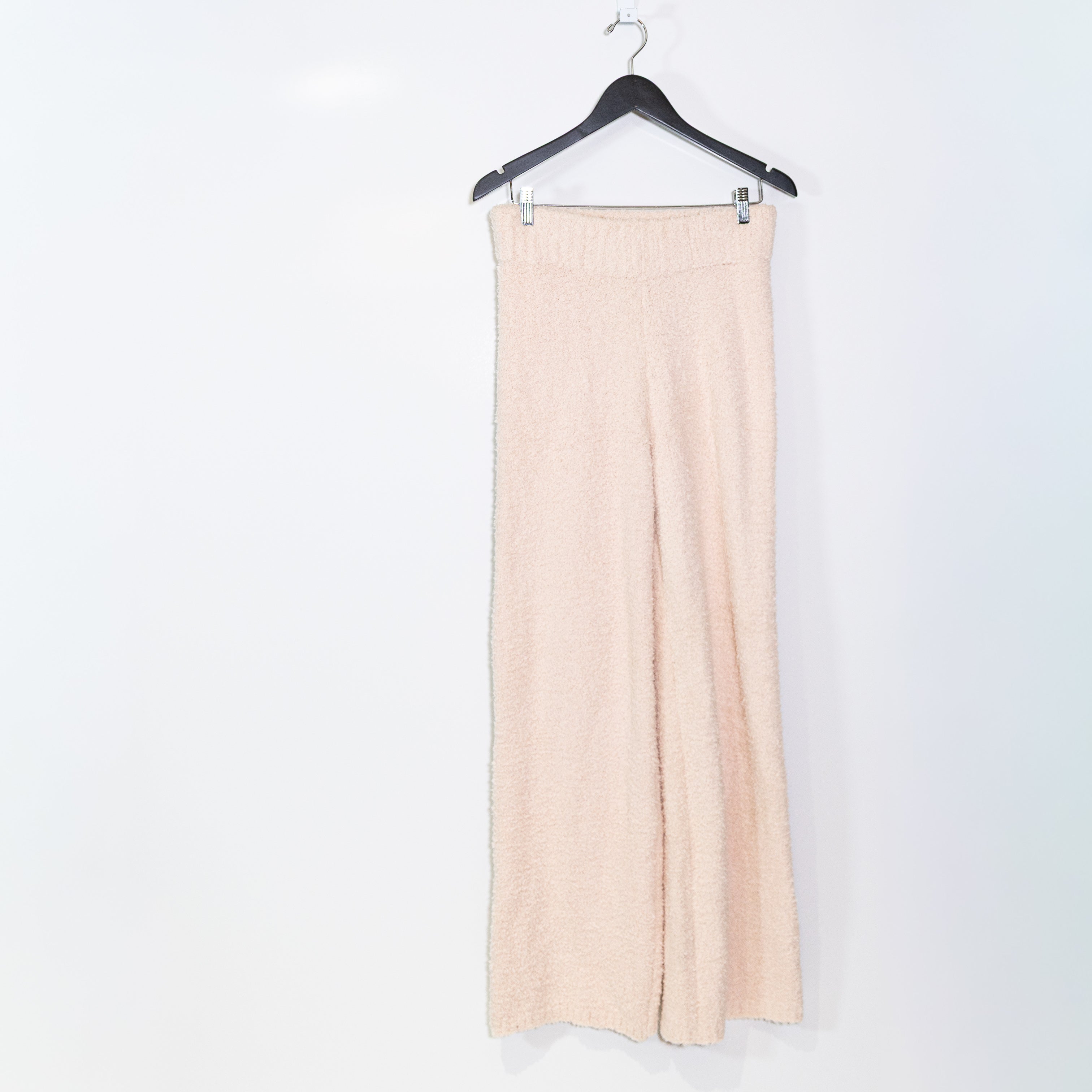 Skims Women's Cozy Collection Fuzzy Teddy Knit Stretch Straight Leg Lounge Pants