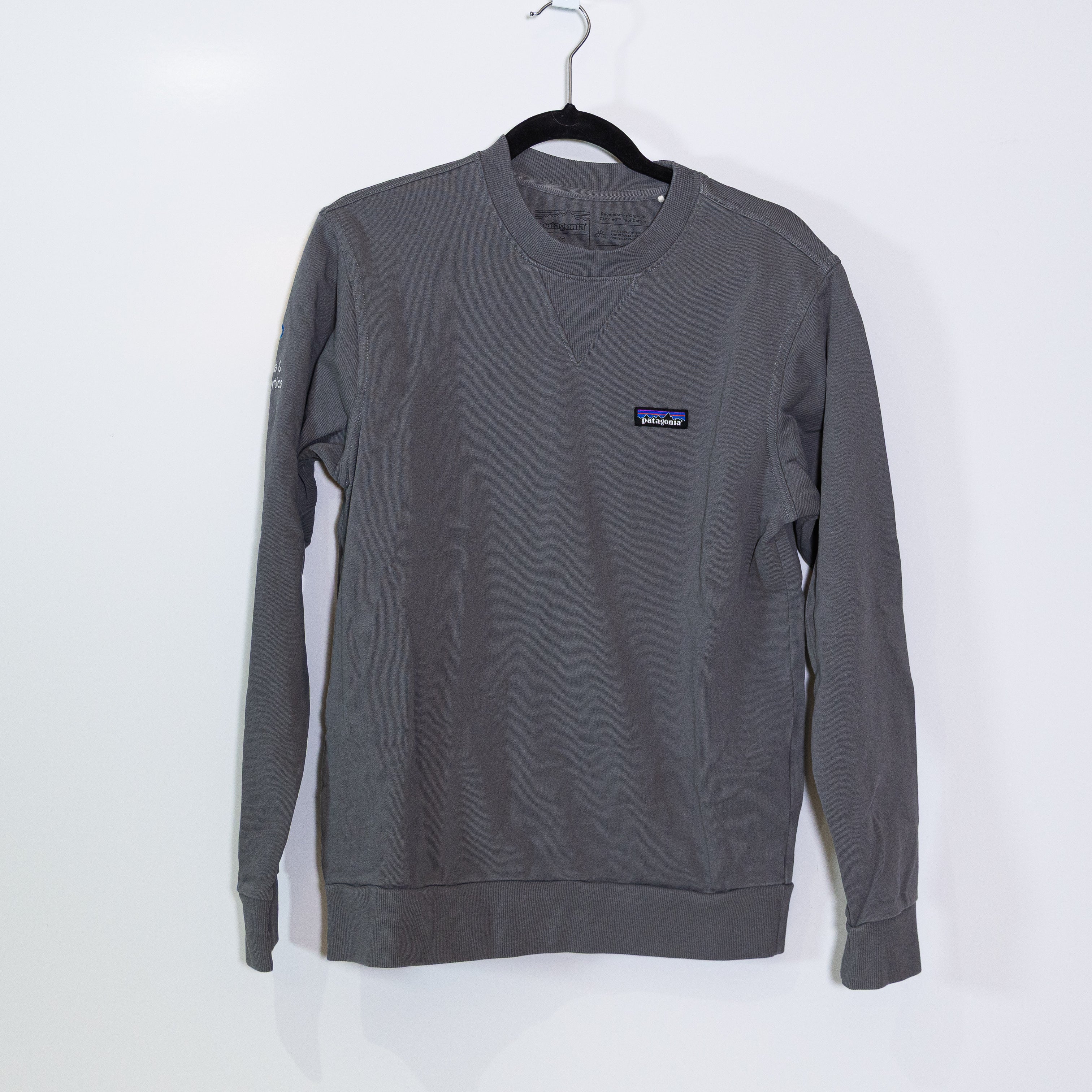 Patagonia Women's Organic Cotton Crew Neck Long Sleeve Pullover Sweater Gray S