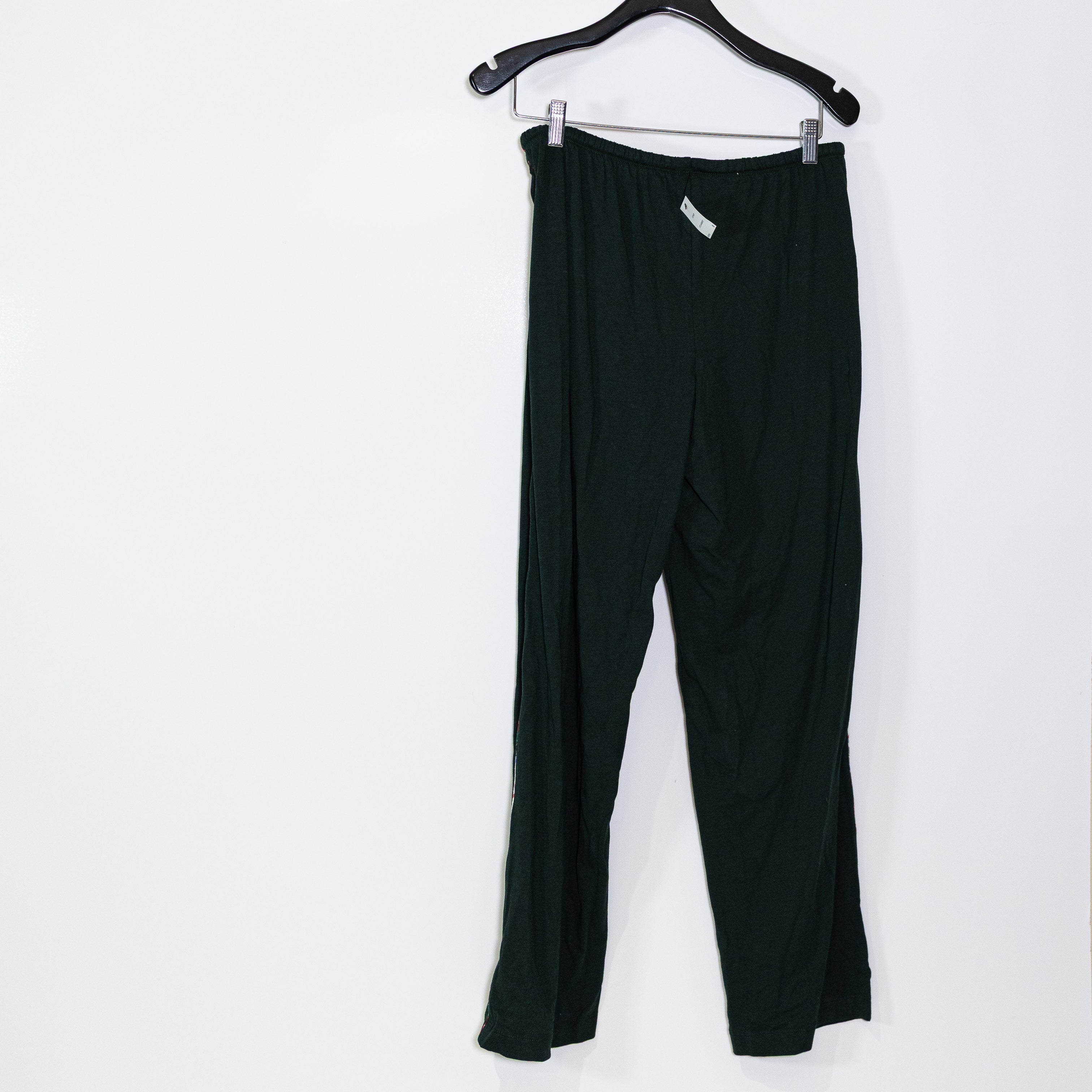 NEW Ralph Lauren Women's Cotton Blend Stretch Knit Plaid Piping Pajama Pants S