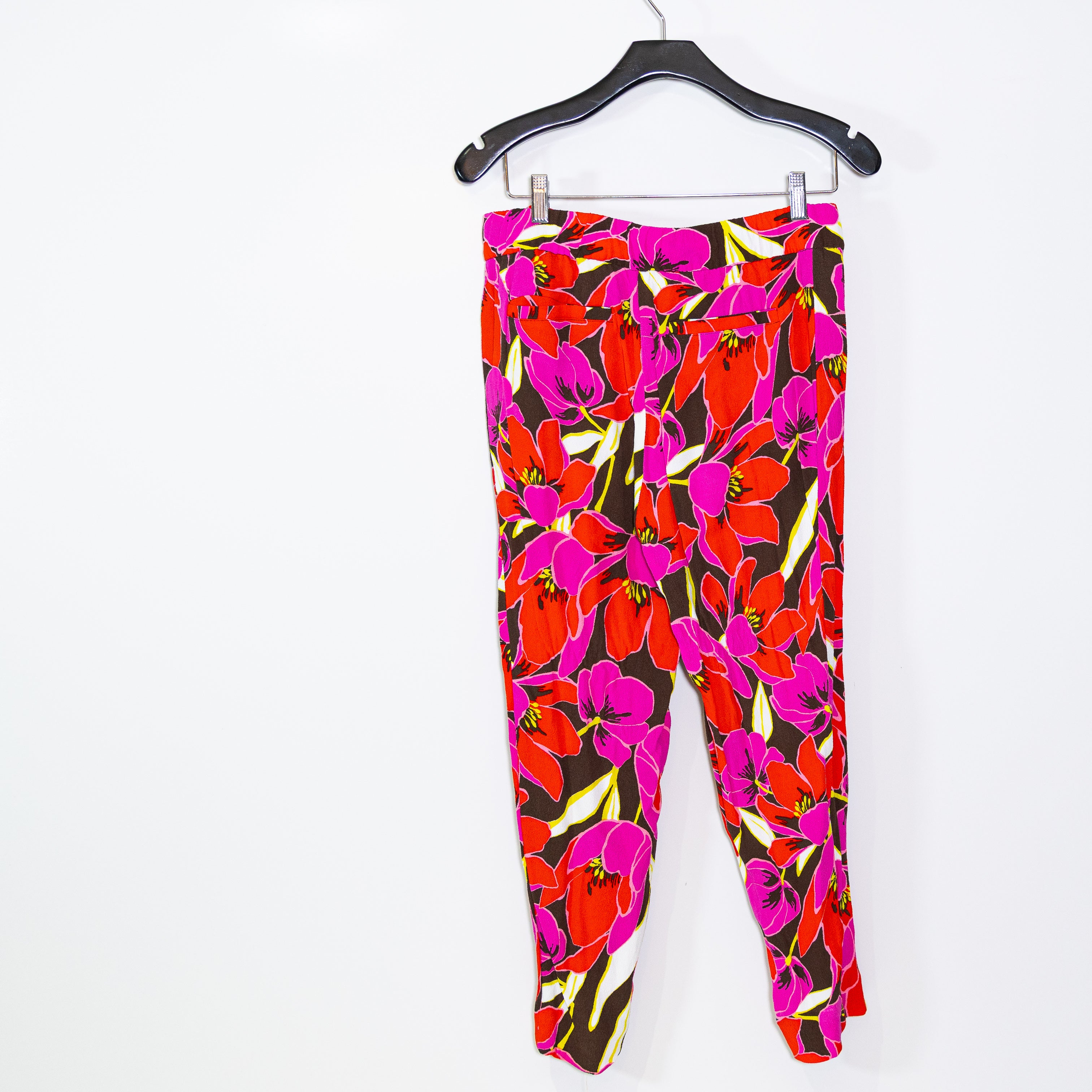 Kate Spade Tropical Hutton Crepe Mid Rise Ankle Crop Print Pattern Trouser Pants