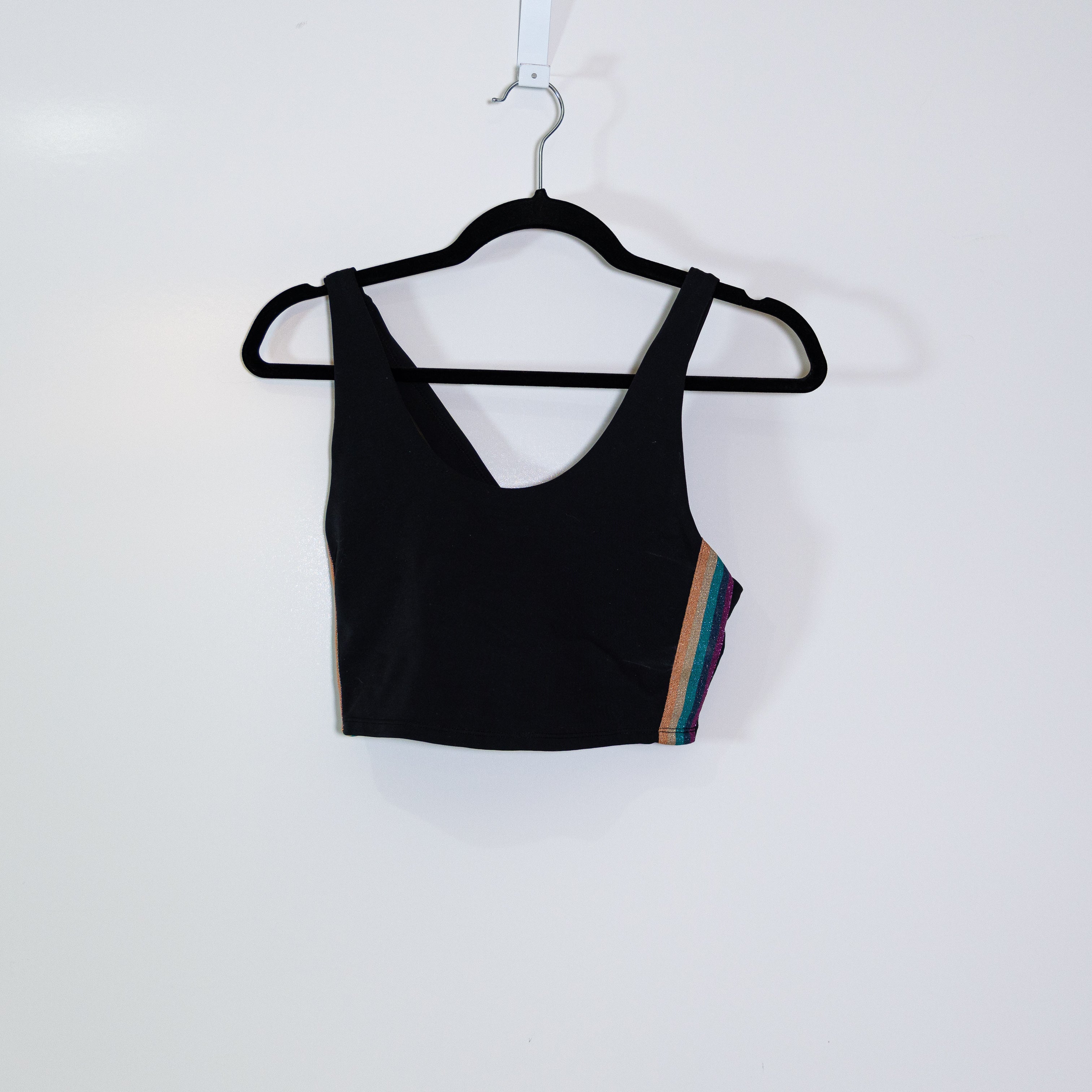 Spiritual Gangster Shakti Brami Scoop Neck Athletic Work Out Sports Bra Black M