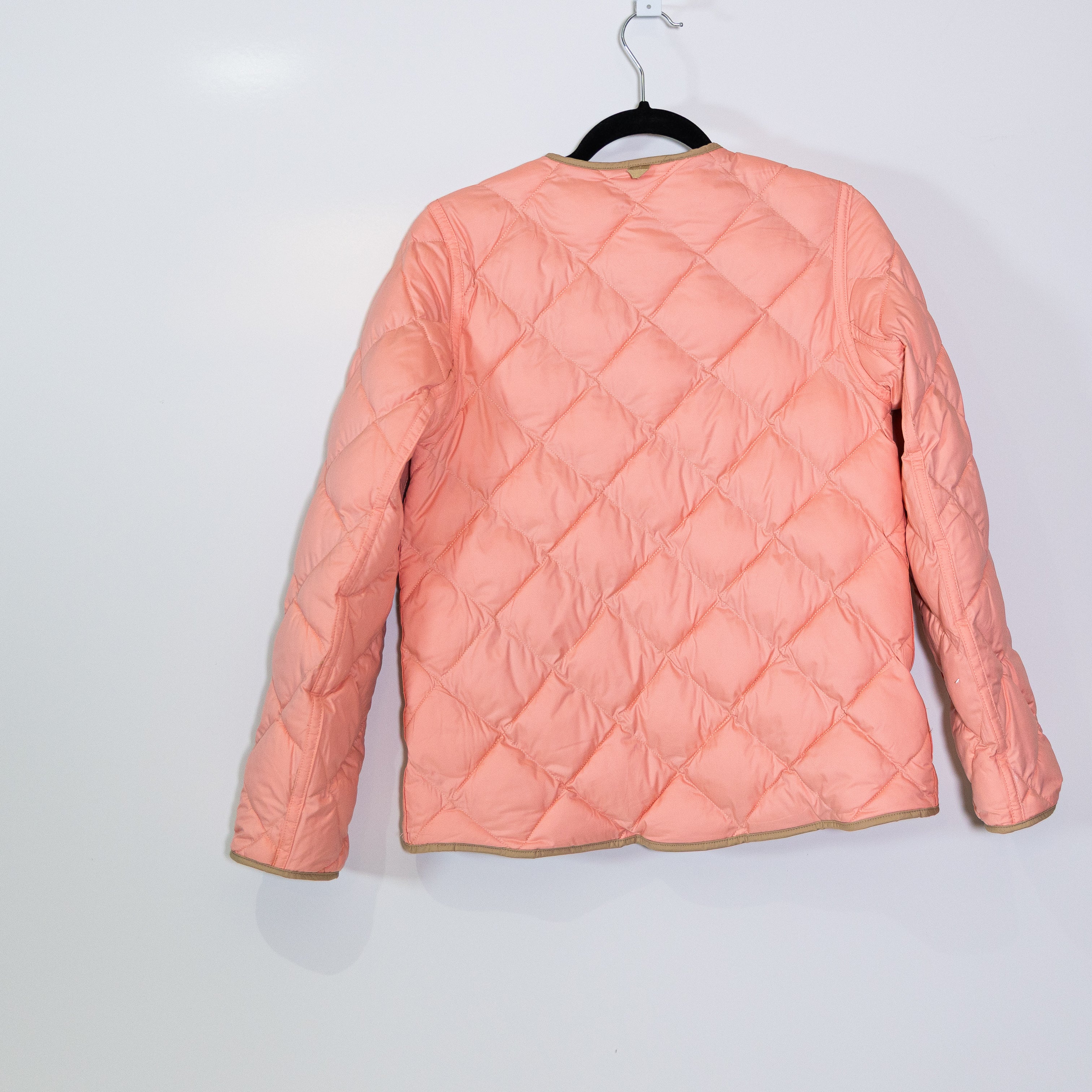 Vineyard Vines Women's Reversible Quilted Collarless Button Front Jacket Small