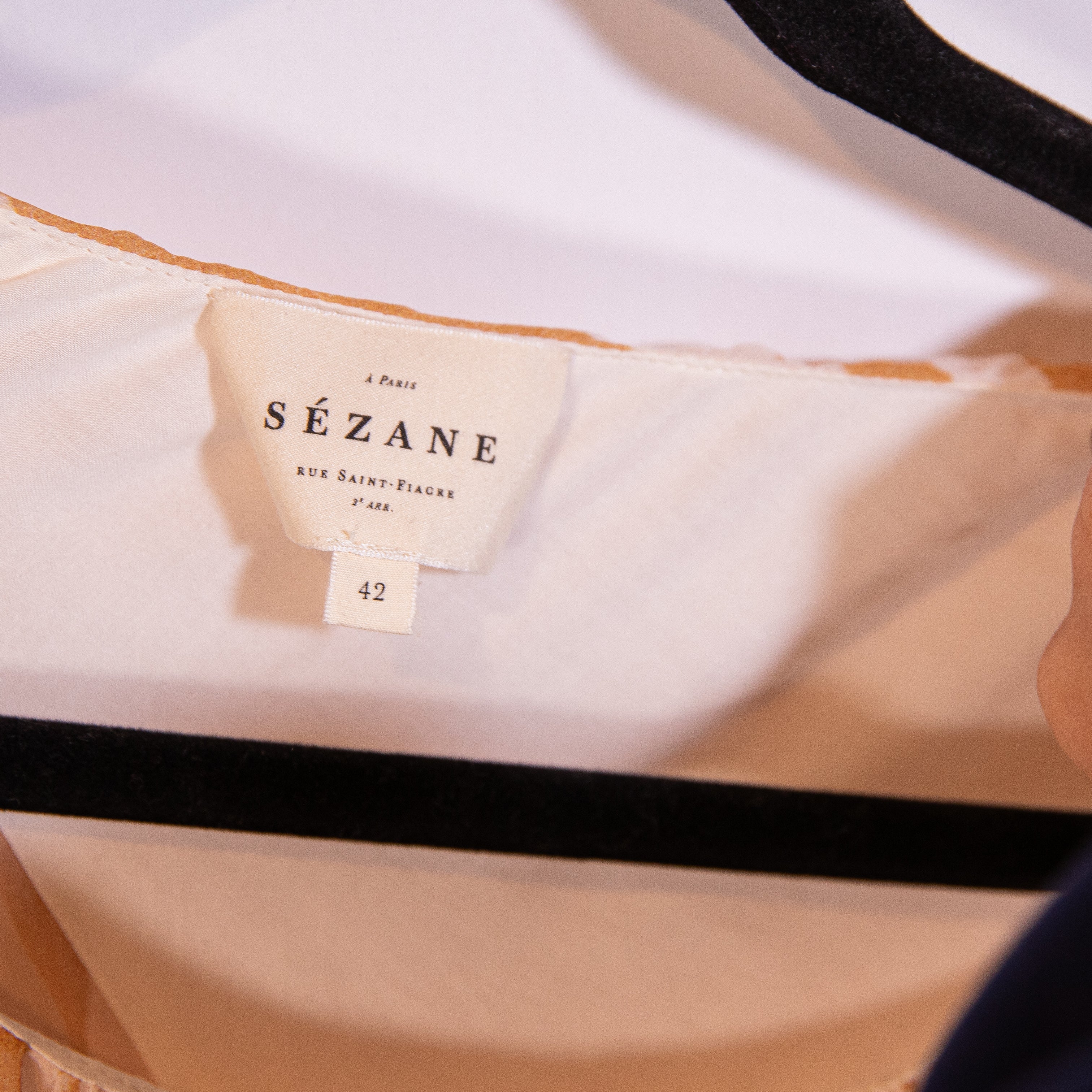 Sezane Julietta Chiffon Accordion Pleated Zebra Animal Print Pattern Maxi Dress