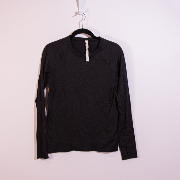 Lululemon Women's Rest Less Pullover Crew Neck Long Sleeve Work Out Shirt Top 12
