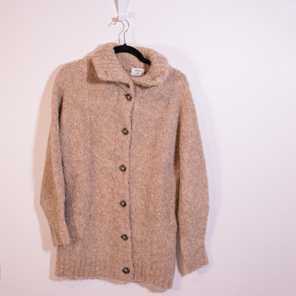 Wilfred Aritzia Karlis Alpaca Blend Stretch Knit High Stand Collar Cardigan XXS