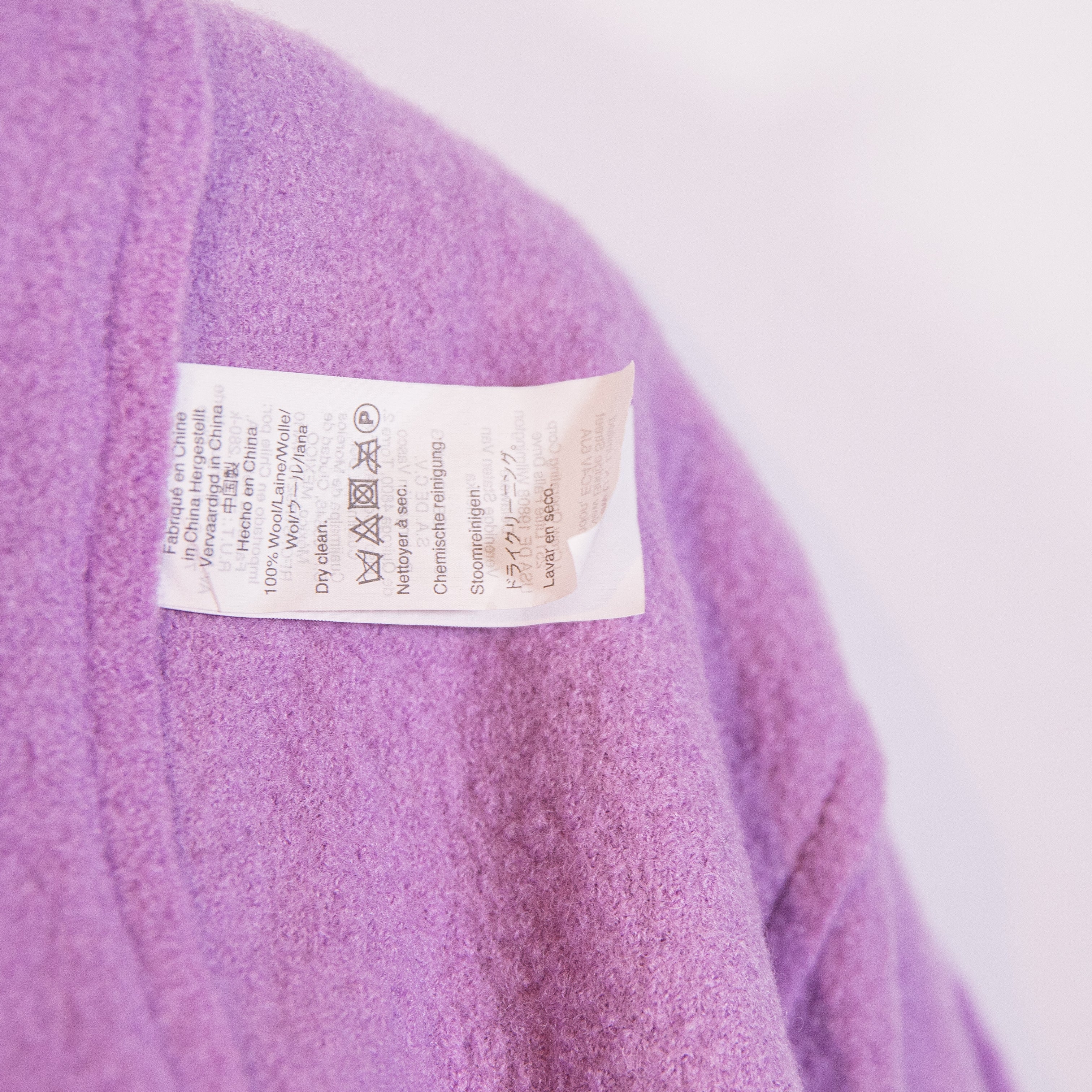 J. Crew Daphne Italian Boiled Wool Double Breasted Topcoat Peacoat Jacket Purple