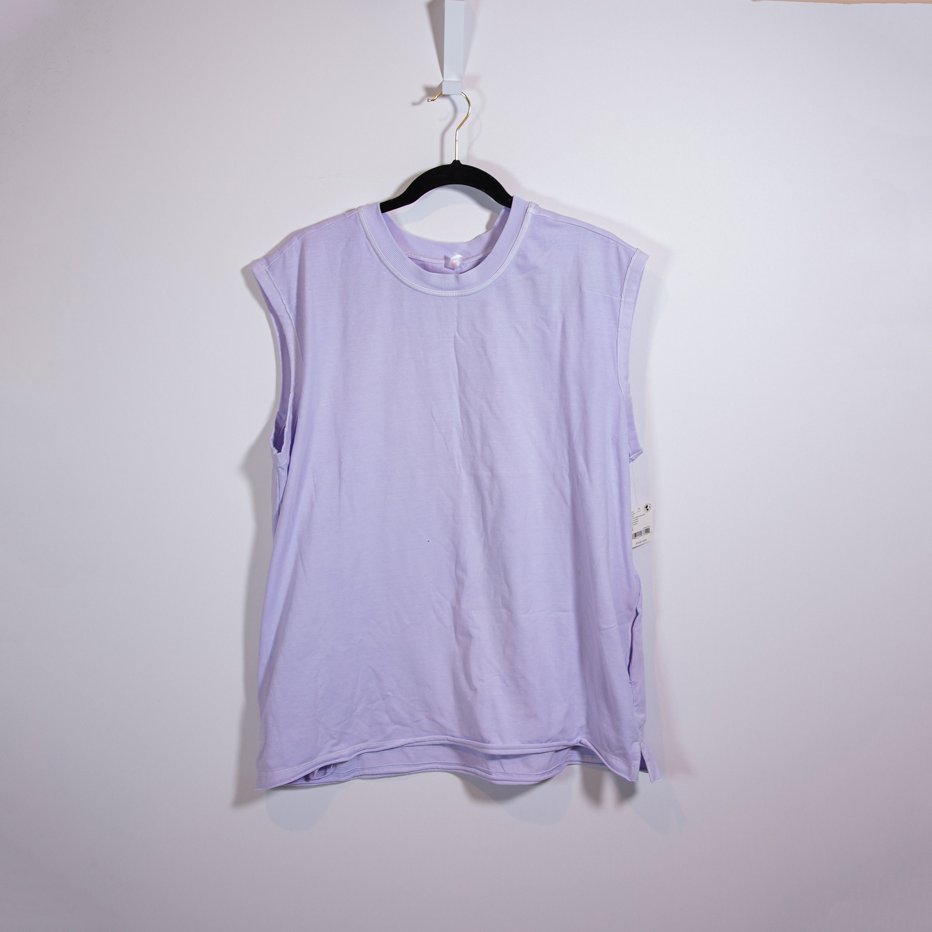 NEW Free People FP Movement Hot Shot Crew Neck Sleeveless Tank Top Lavender M