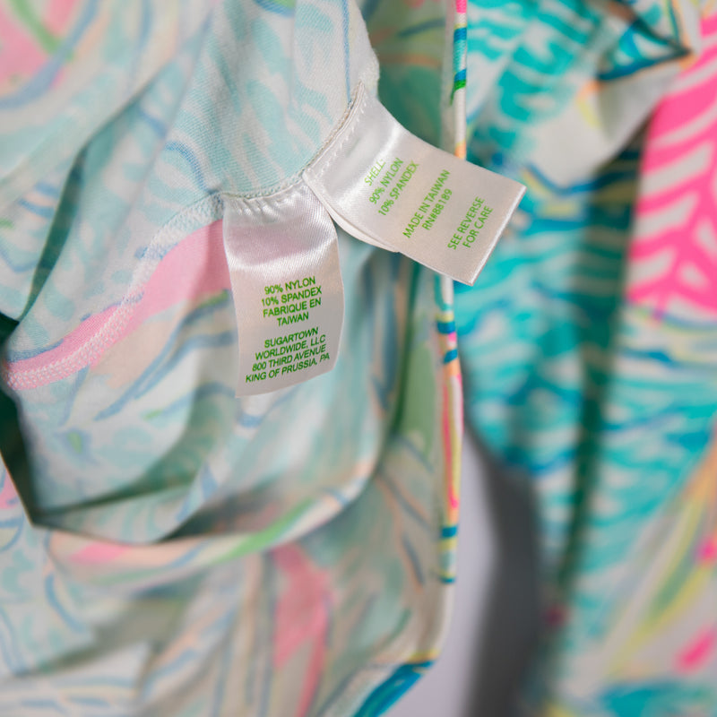 Lilly Pulitzer Perfect Match You Gotta Regatta Print Full Zip Lightweight Jacket