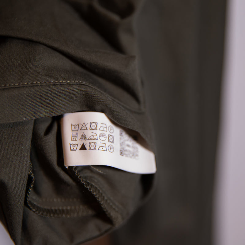 NEW Zara Cotton Poplin Stretch Multi Cargo Pocket Semi Cropped Collared Jacket S