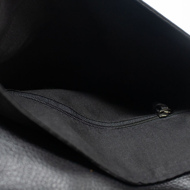 NEW Botkier Trigger Nylon Genuine Leather Trim Foldover Mini Travel Backpack Bag