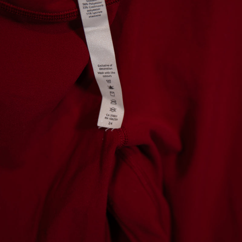 Lululemon Women's Align High Rise Athletic Work Out Crop Leggings Merlot Red 12
