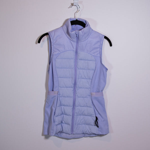Lululemon Down for It All Lightweight Quilted Sleeveless Vest Lilac Smoke 4