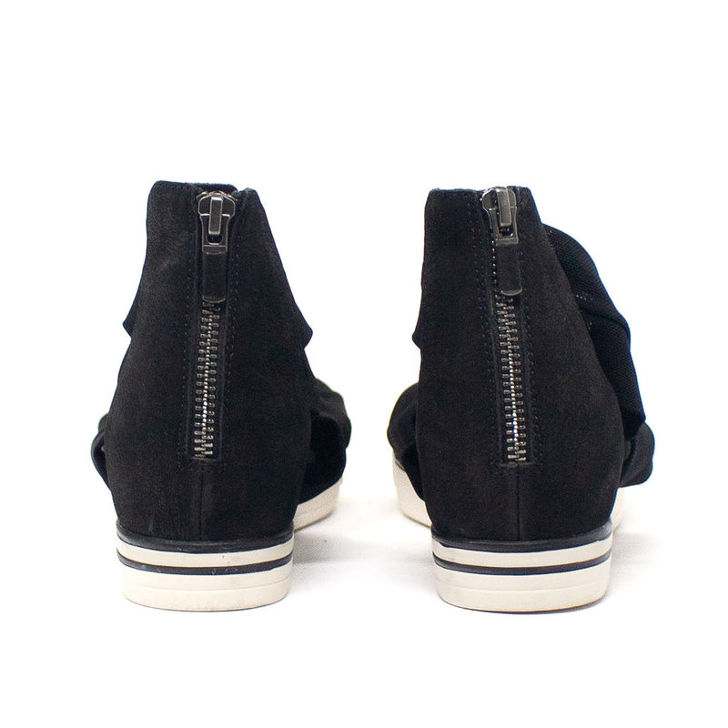 NEW Eileen Fisher Sport Mesh Upper Genuine Suede Open Toe Flat Sandals Shoes 7