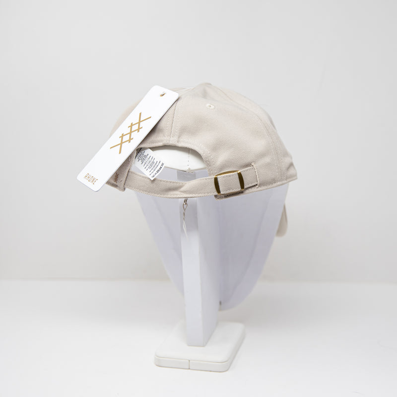 NEW Rhone Everyday Dad Performance Logo Adjustable Sizing Cotton Hat Khaki