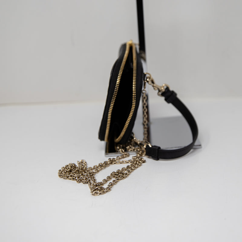 Christian Dior Lady Call'in Phone Holder Crossbody Shoulder Leather Purse Bag