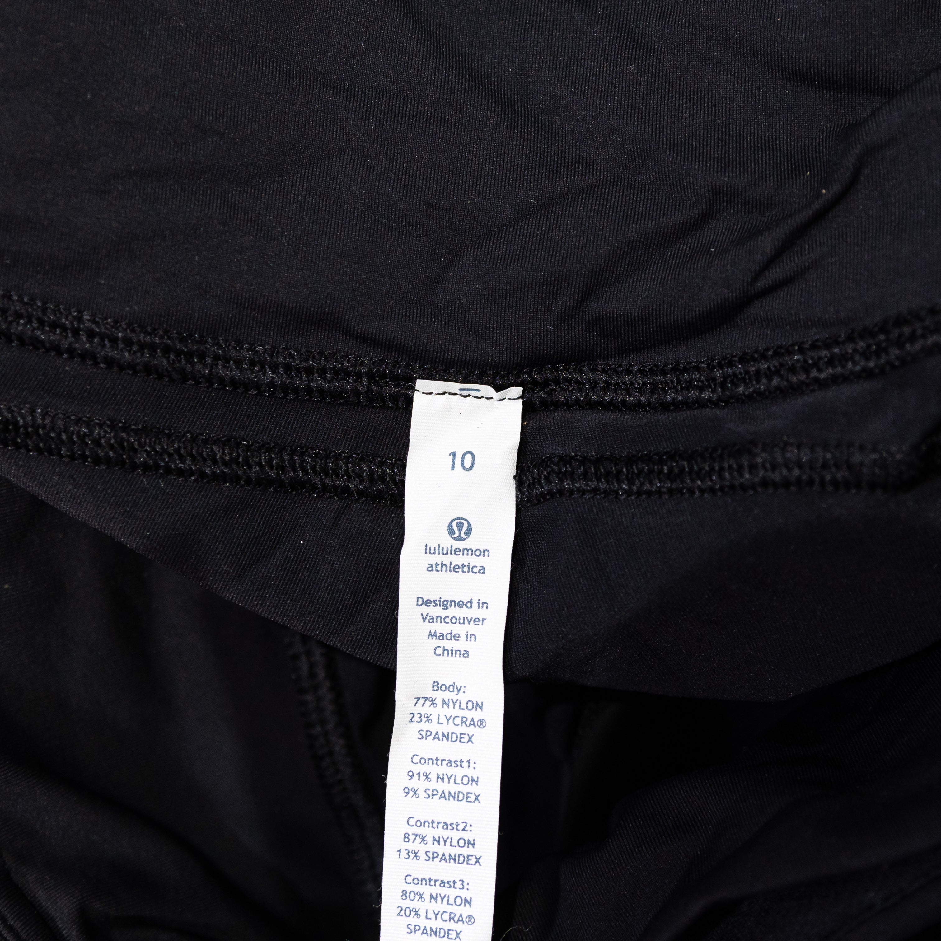 NEW Lululemon Run: Get Up And Glow Reflective Athlete Leggings Tight Black 10