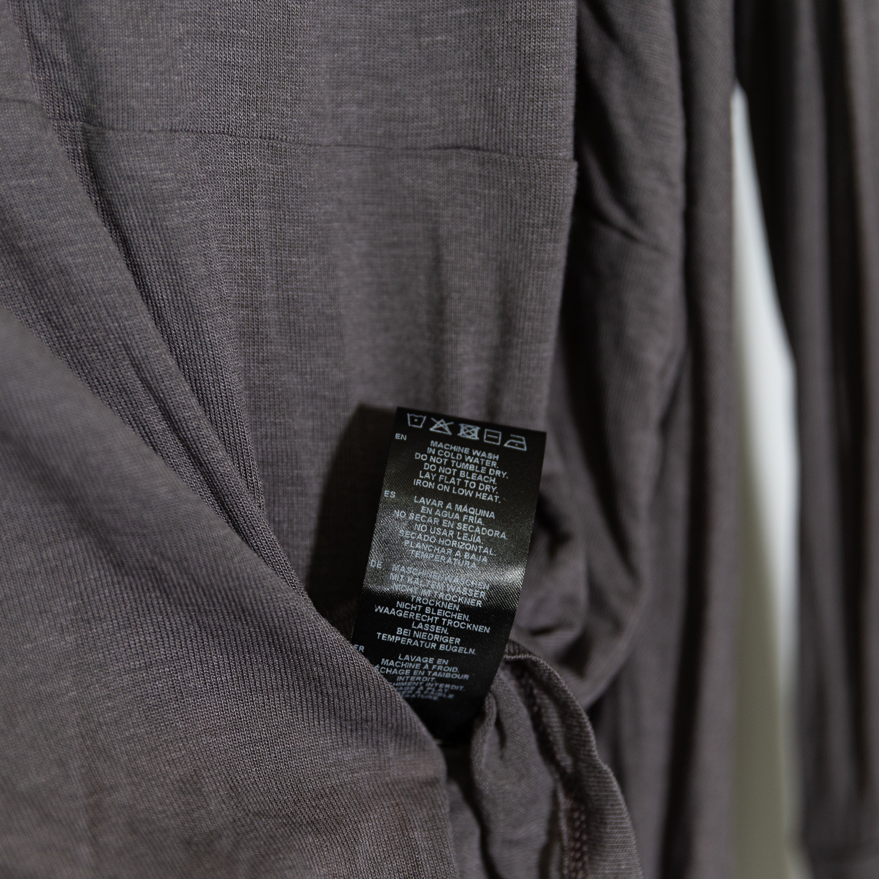 NEW Marcello Oslo Sheer European Jersey Hooded Knit Tunic Sweater Anthracite L