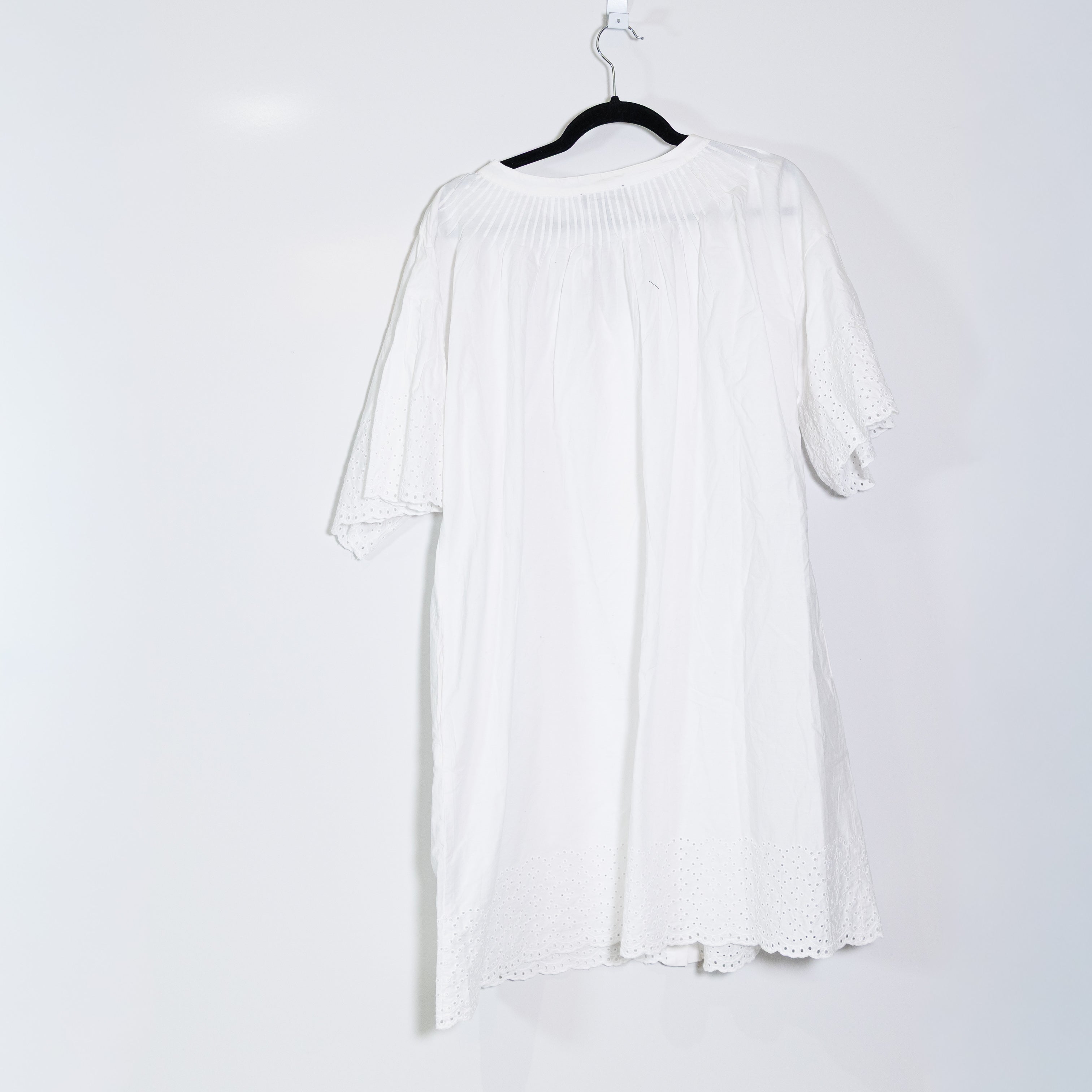 NEW J. Crew Jolie Dress In Eyelet Regenerative Cotton Poplin Pullover Maxi White
