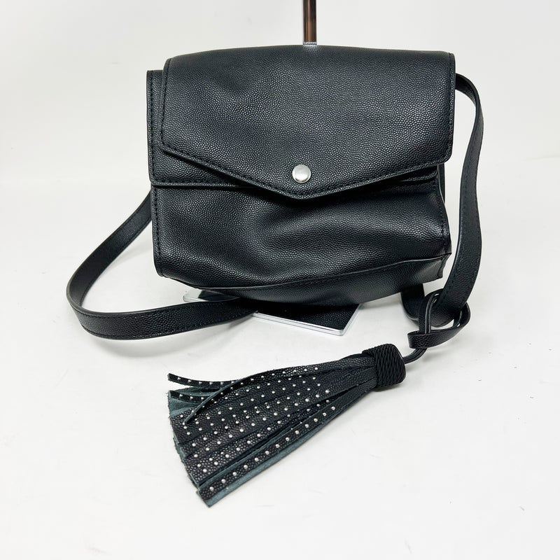 Elizabeth & James Eloise Genuine Leather Studded Tassel Crossbody Purse Bag