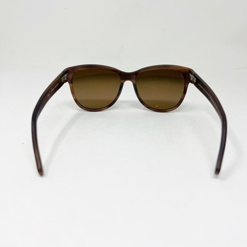 Maui Jim Ailana Sugar Cane Polarized Classic Oversized Brown Sunglasses w/ Case