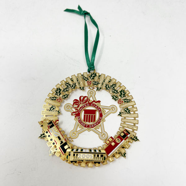 United States Secret Service Office Of The Presidency 2005 Holiday Ornament Gold