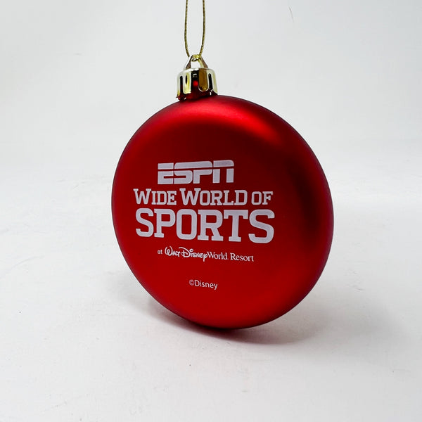 Walt Disney World ESPN Wide World Of Sports Christmas Tree Holiday Ornament Red