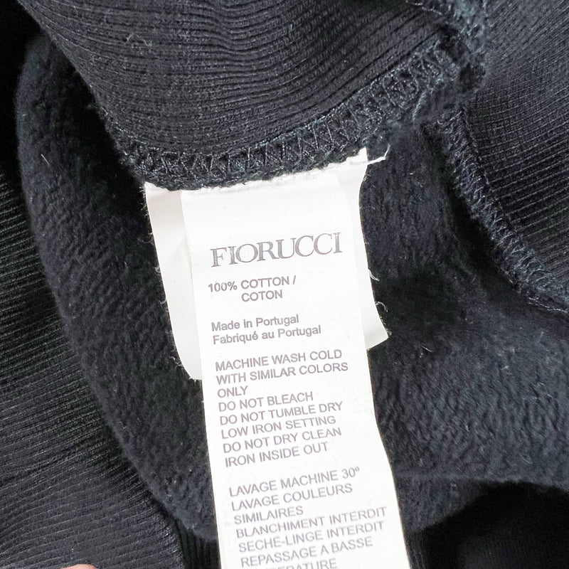 Fiorucci Equipe Graphic Logo Cotton Fleece Lined Pullover Hoodie Sweatshirt S