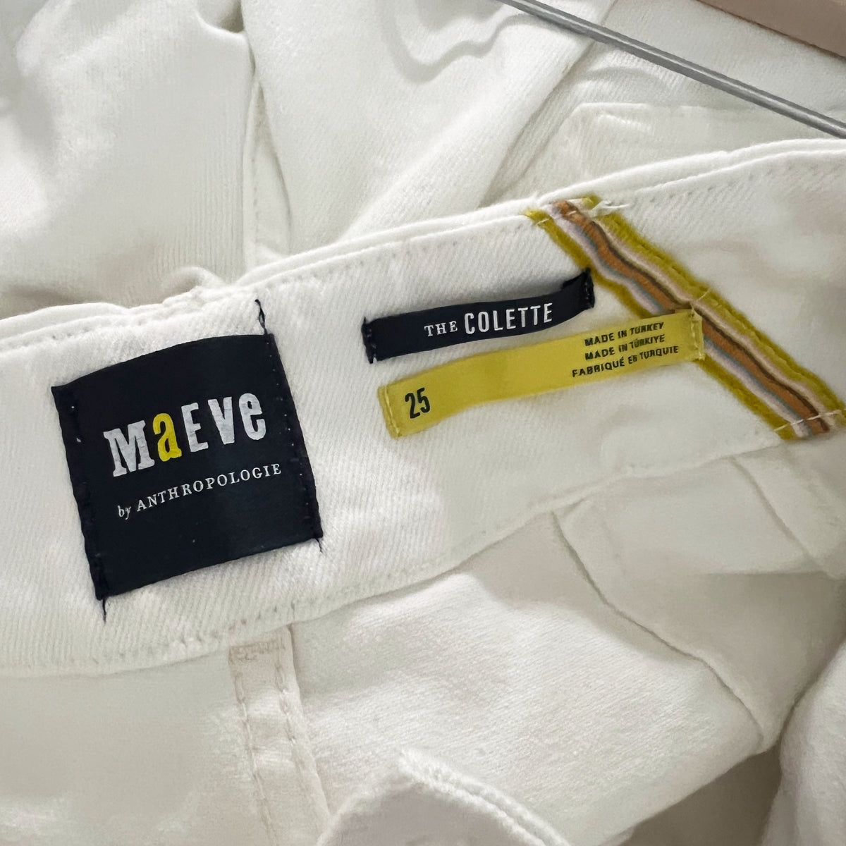 Maeve Anthropologie The Colette Cotton Stretch Straight Leg Denim Trouser Jeans