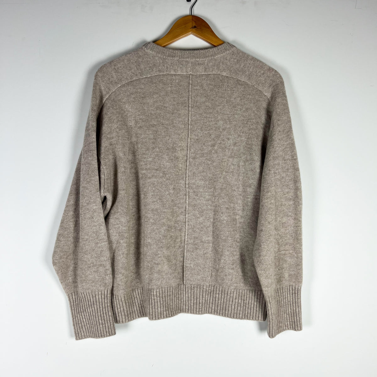 NEW White + Warren Cashmere Saddle Sleeve Crewneck Pullover Sweater Sandwisp XS
