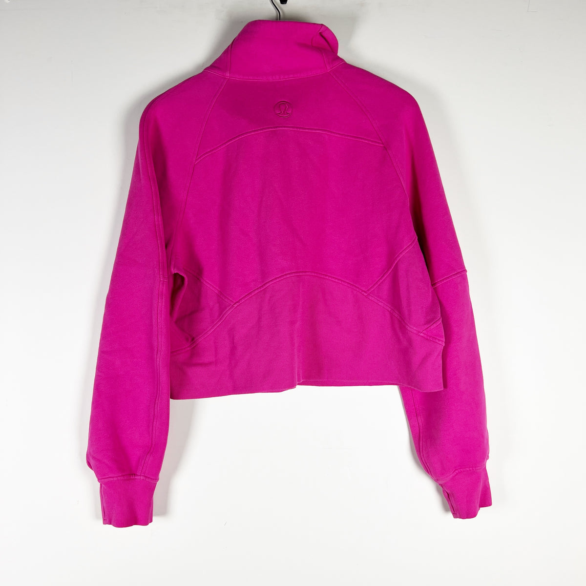 Lululemon Women's Scuba Oversized Funnel Neck Half Zip Sonic Pink Sweater M/L