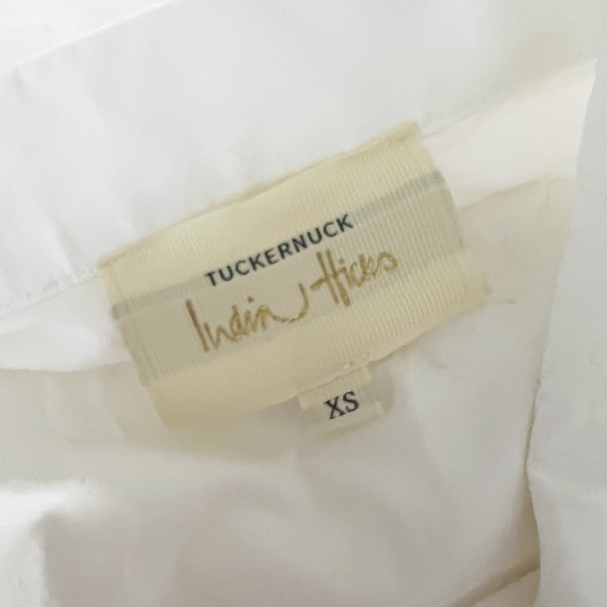 Tuckernuck x India Hicks Britwell Cotton Poplin Collar Button Down Blouse Shirt